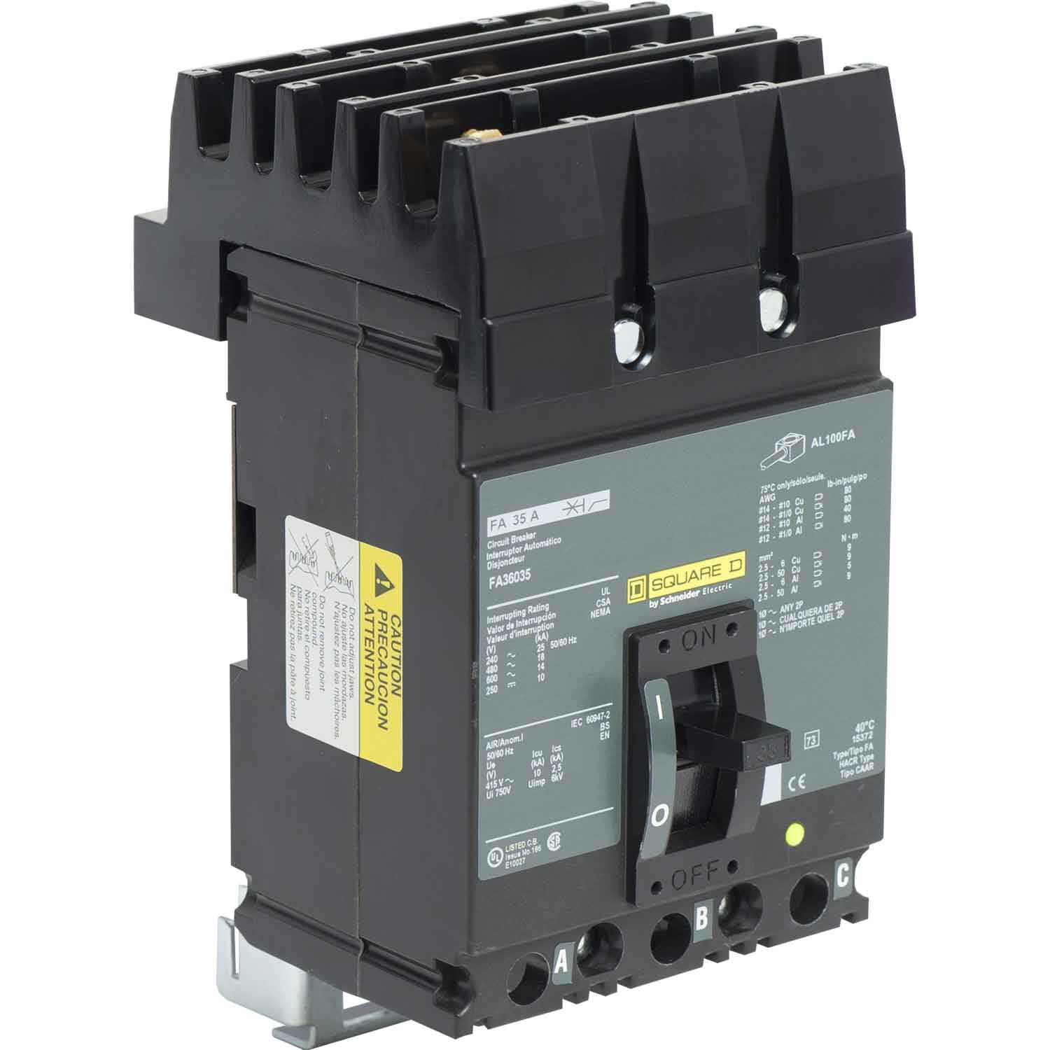 FA36080 - Square D - Molded Case Circuit Breaker