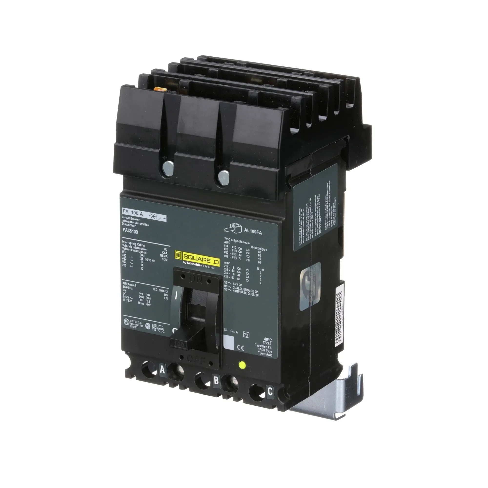 FA36080 - Square D - Molded Case Circuit Breaker - Image 3