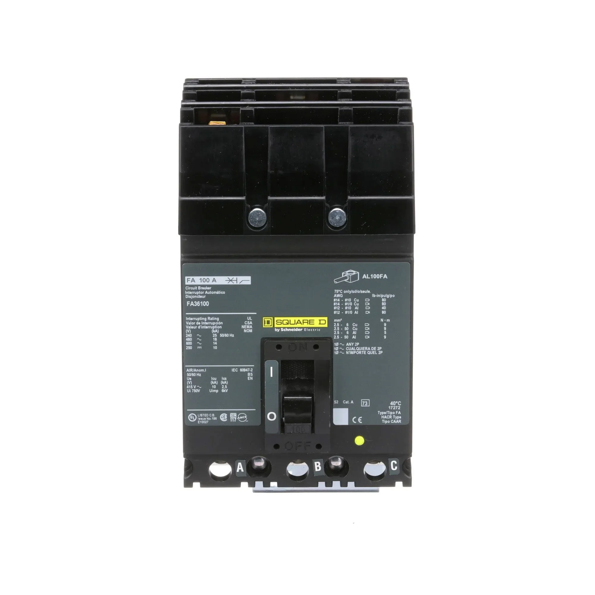 FA36080 - Square D - Molded Case Circuit Breaker - Image 4
