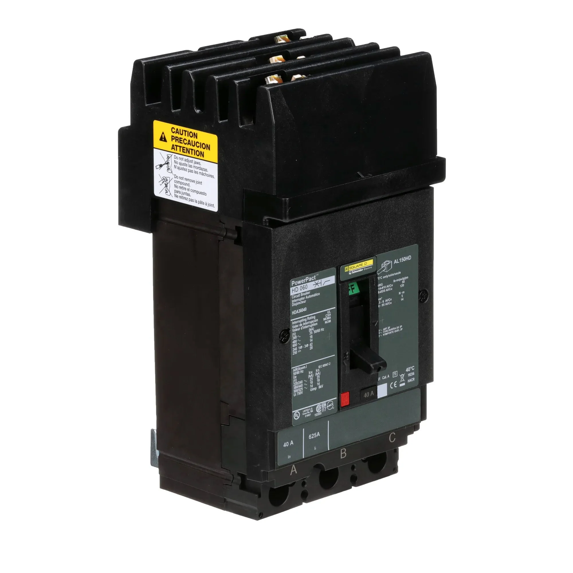 HDA36040 - Square D - Molded Case Circuit Breaker - Image 2