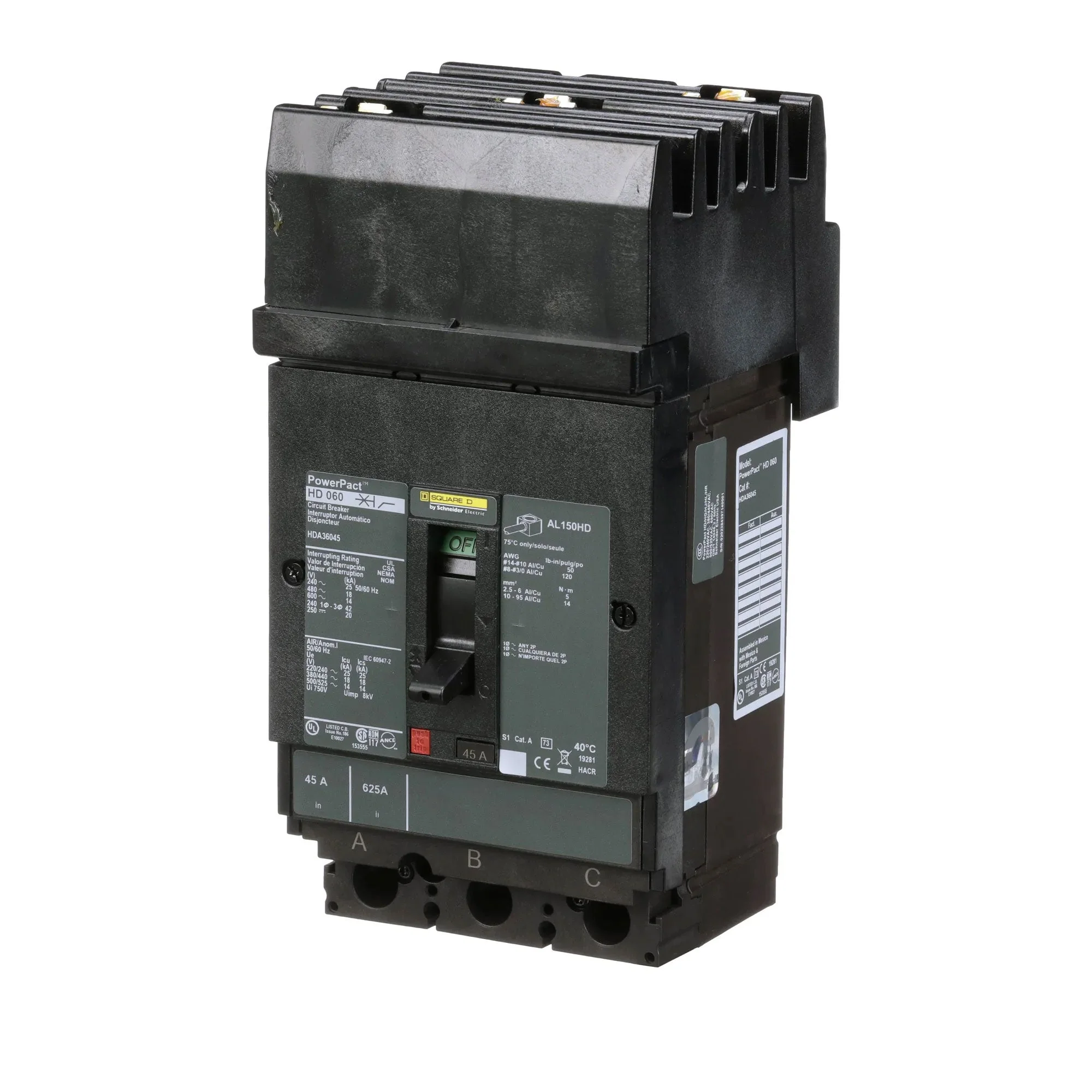 HDA36045 - Square D - Molded Case Circuit Breaker - Image 3