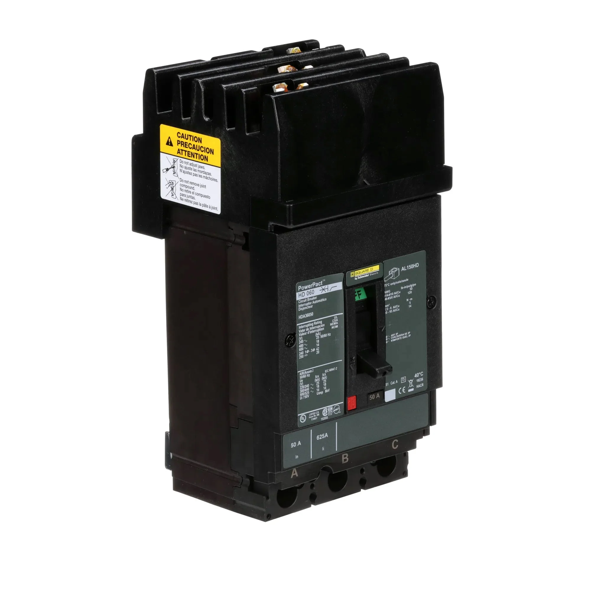 HDA36050 - Square D - Molded Case Circuit Breaker - Image 2