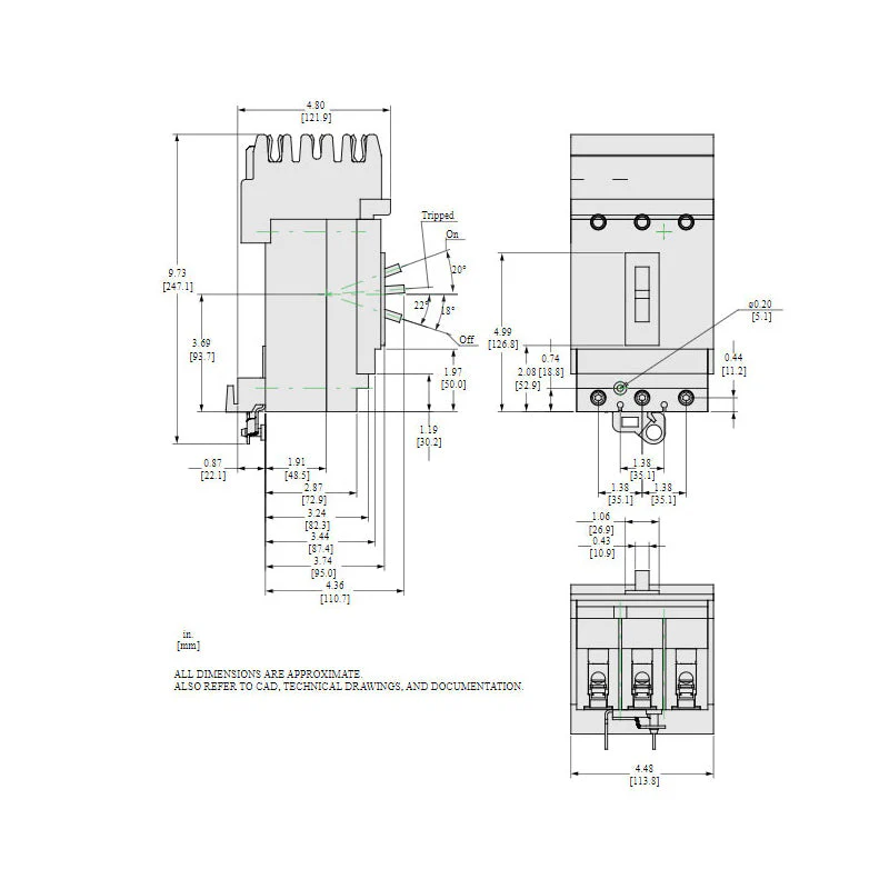 HDA36060 - Square D - Molded Case Circuit Breaker - Image 5