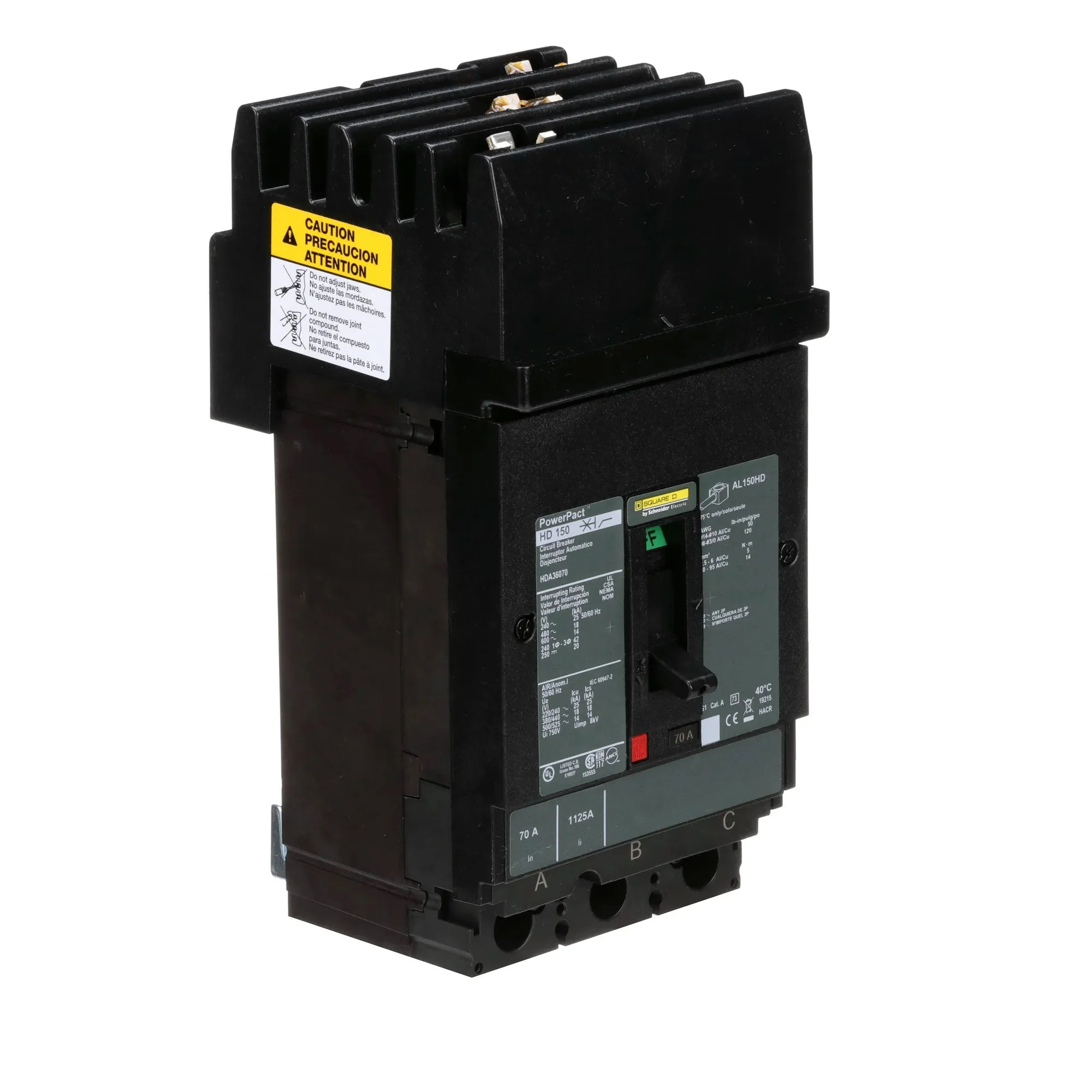 HDA36070 - Square D - Molded Case Circuit Breaker - Image 2