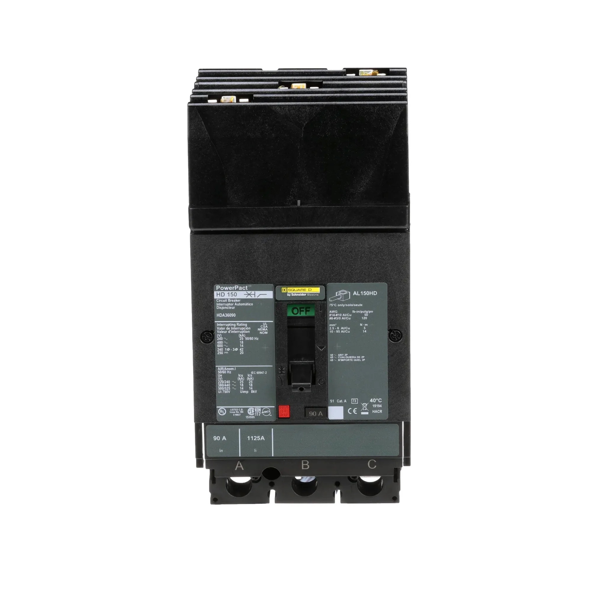 HDA36090 - Square D - Molded Case Circuit Breaker