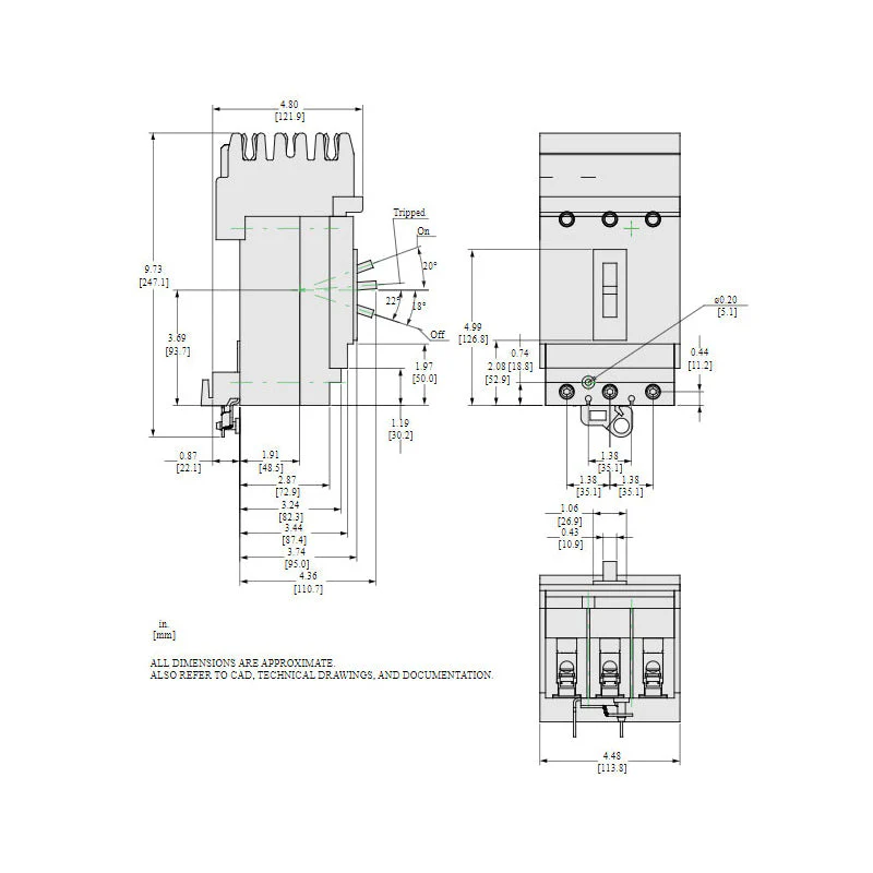 HDA36090 - Square D - Molded Case Circuit Breaker - Image 5