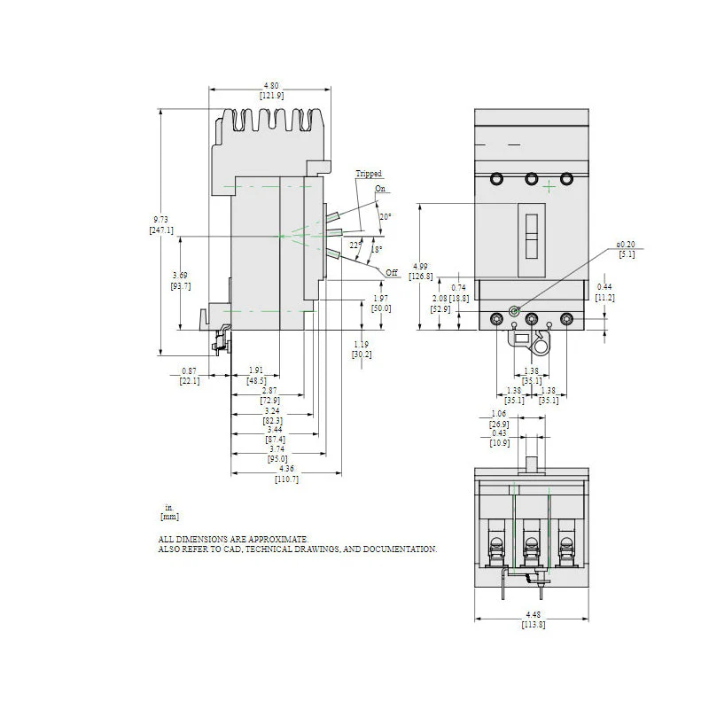 HDA36100U31X - Square D - Molded Case Circuit Breaker - Image 2