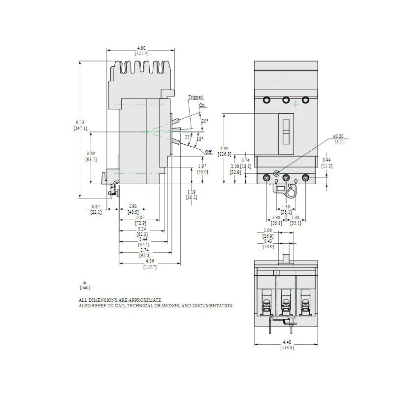 HDA36100U53X - Square D - Molded Case Circuit Breaker - Image 2