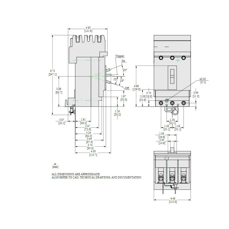 HDA36150 - Square D - Molded Case Circuit Breaker - Image 5