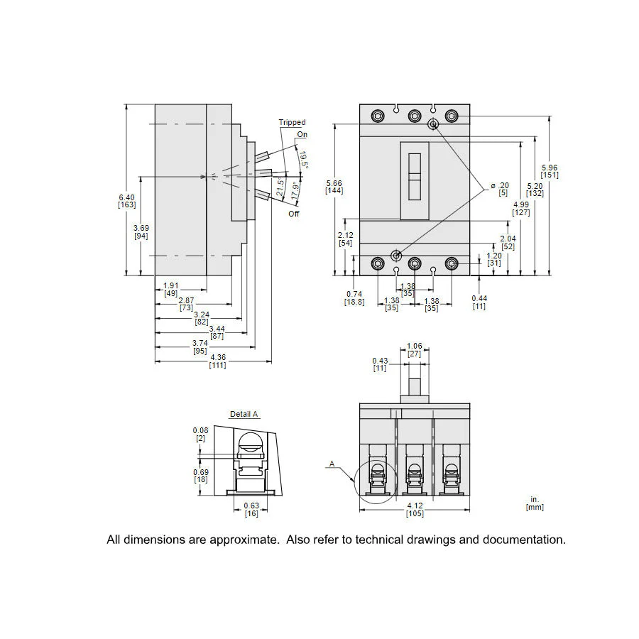 HDL36015 - Square D - Molded Case Circuit Breaker - Image 5