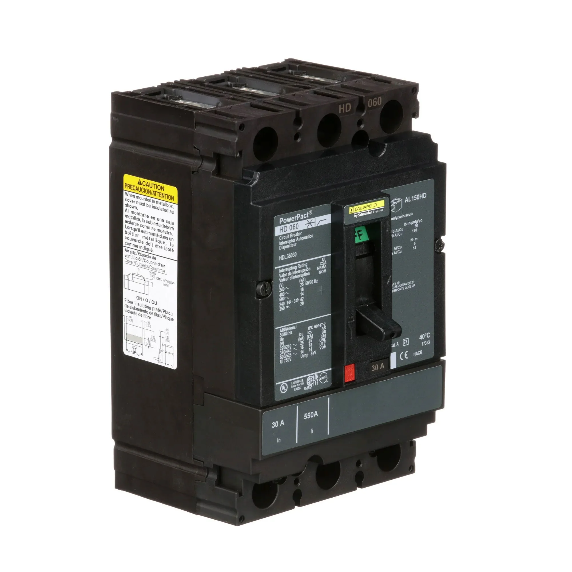 HDL36030 - Square D - Molded Case Circuit Breaker - Image 2