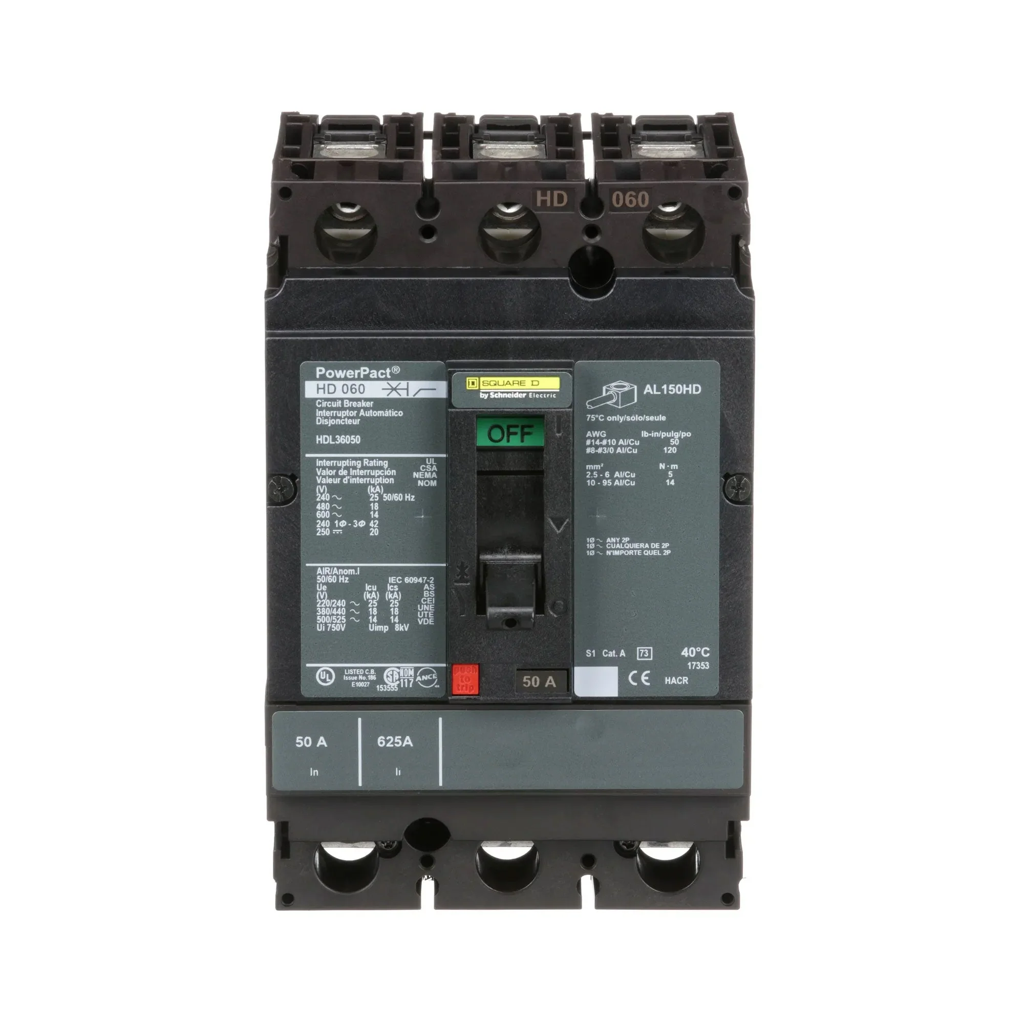 HDL36050 - Square D - Molded Case Circuit Breaker
