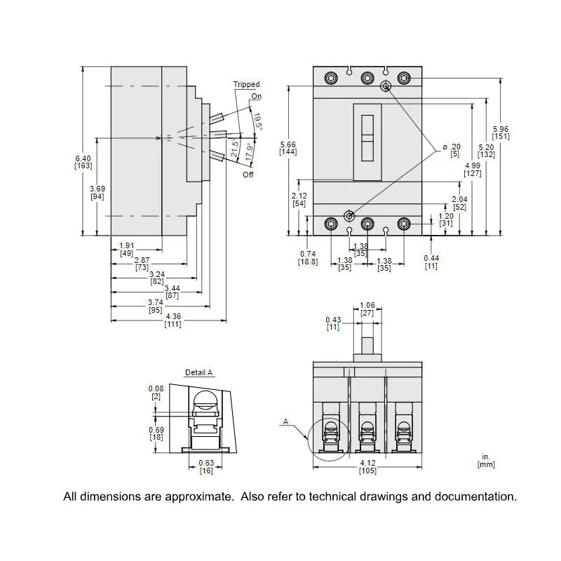 HDL36050 - Square D - Molded Case Circuit Breaker - Image 5