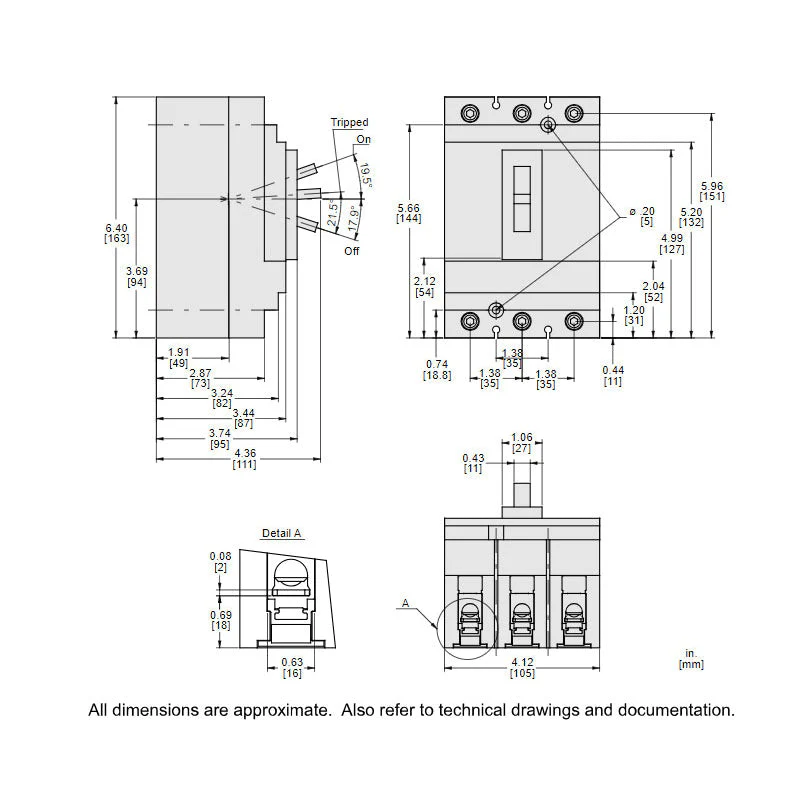 HDL36060 - Square D - Molded Case Circuit Breaker - Image 5