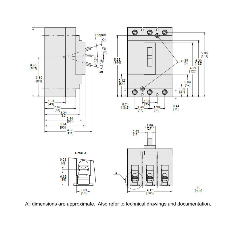 HDL36150 - Square D - Molded Case Circuit Breaker - Image 5