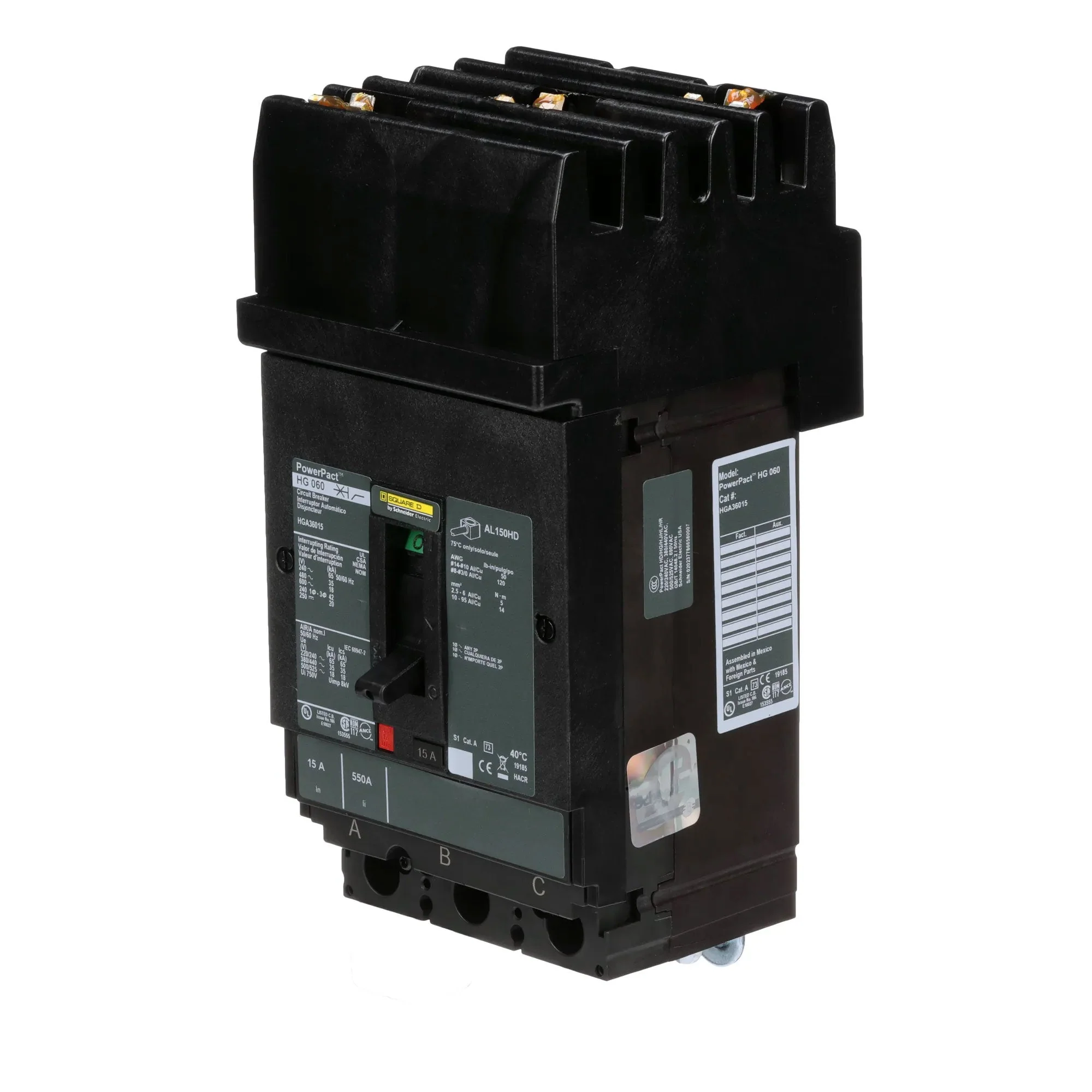HGA36015 - Square D - Molded Case Circuit Breaker - Image 3