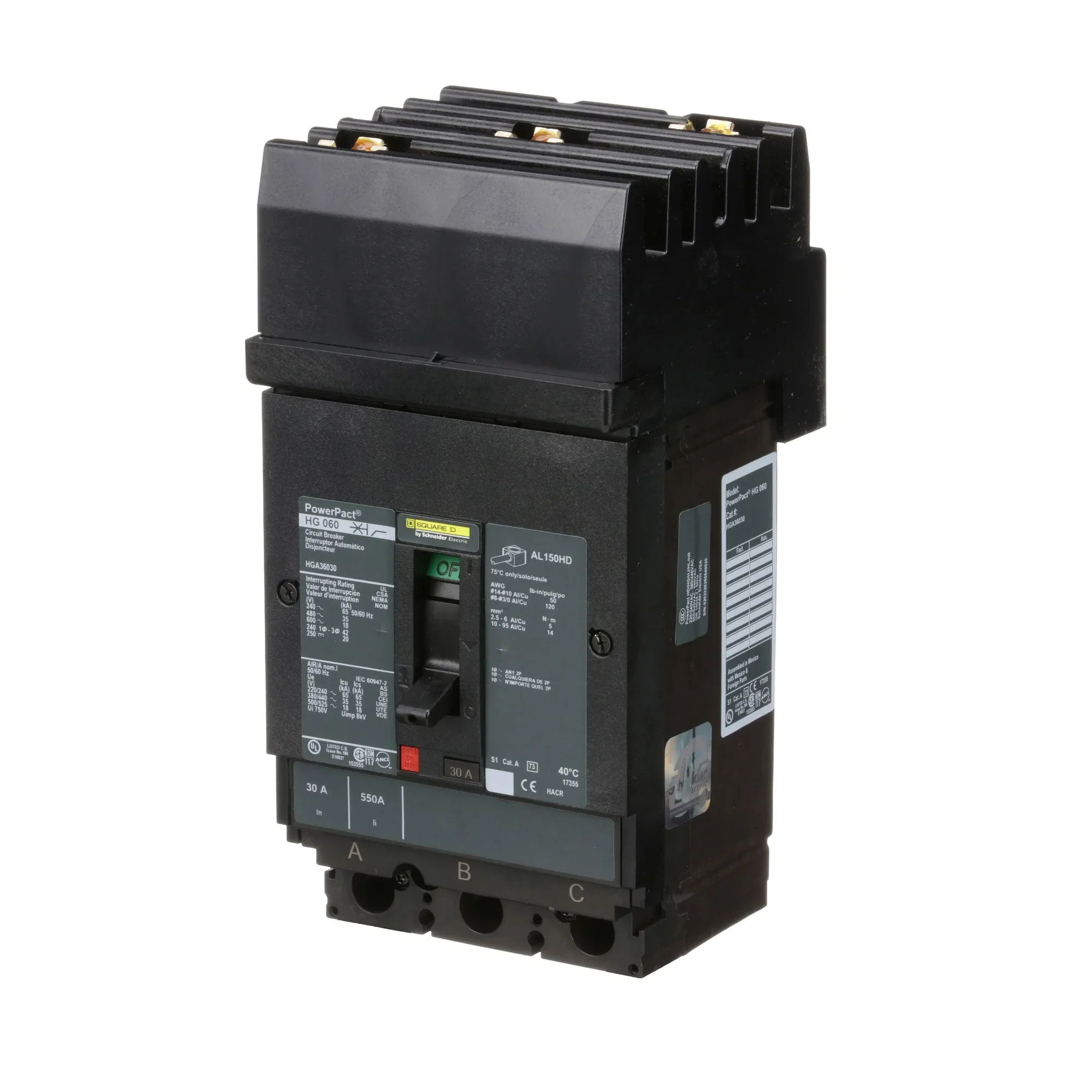 HGA36030 - Square D - Molded Case Circuit Breaker - Image 3