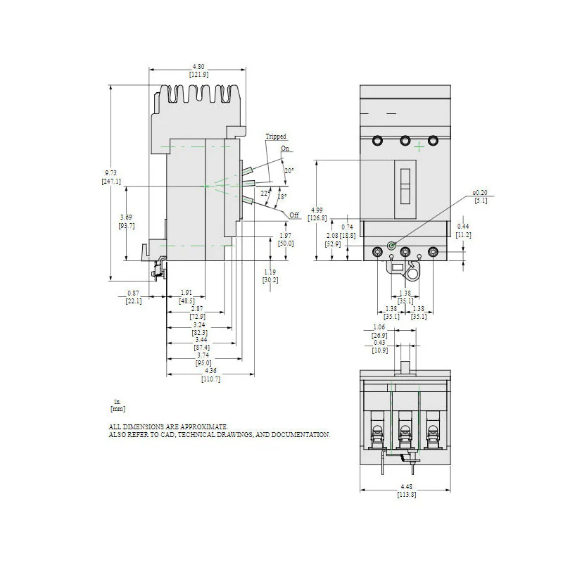 HGA36045 - Square D - Molded Case Circuit Breaker - Image 2