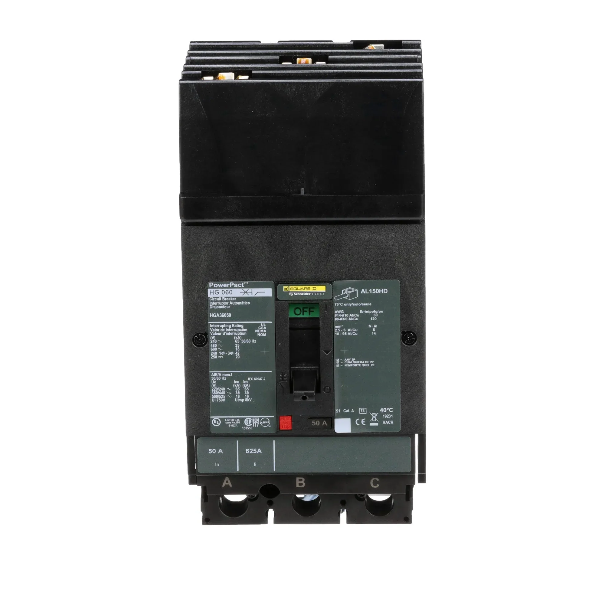 HGA36050 - Square D - Molded Case Circuit Breaker