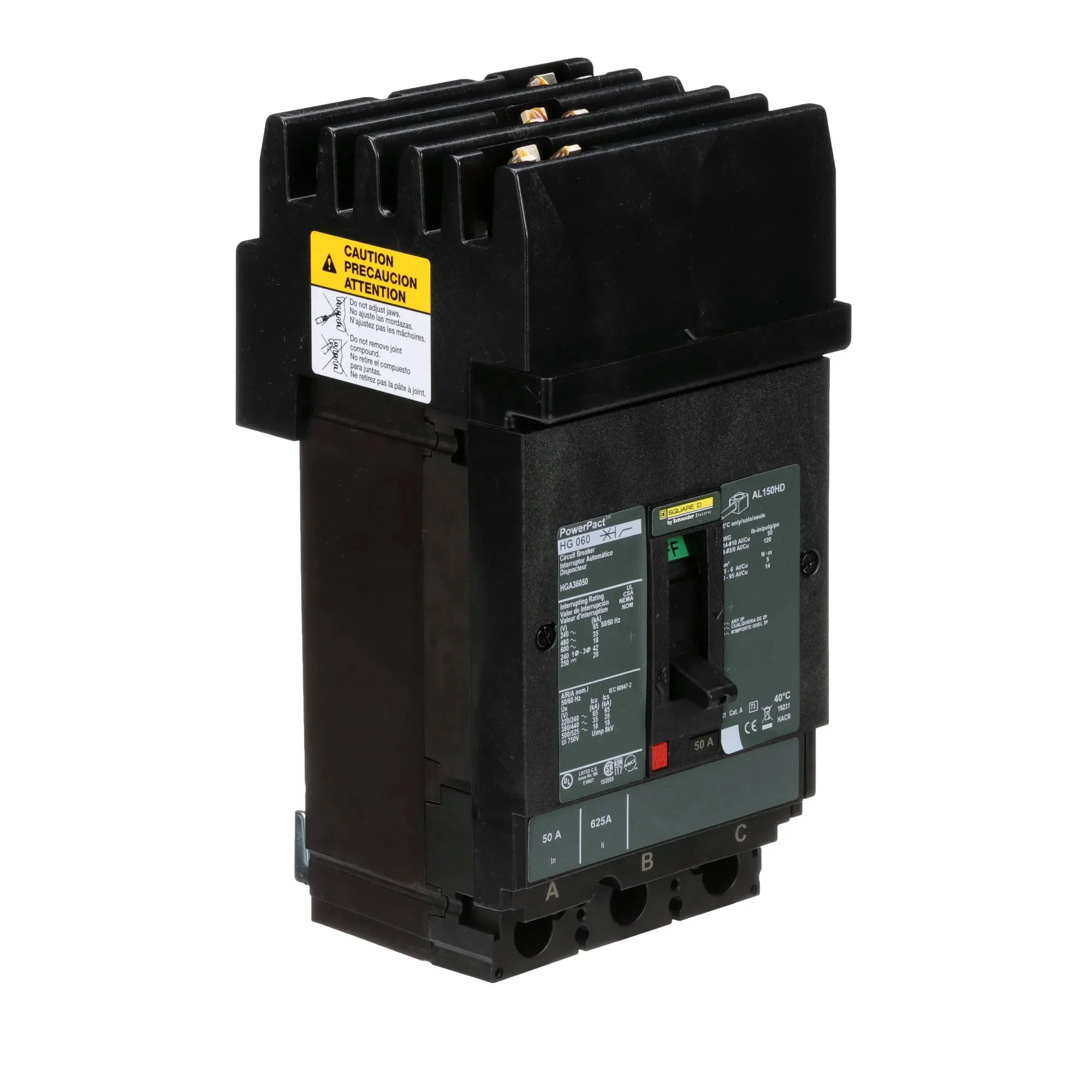 HGA36050 - Square D - Molded Case Circuit Breaker - Image 2