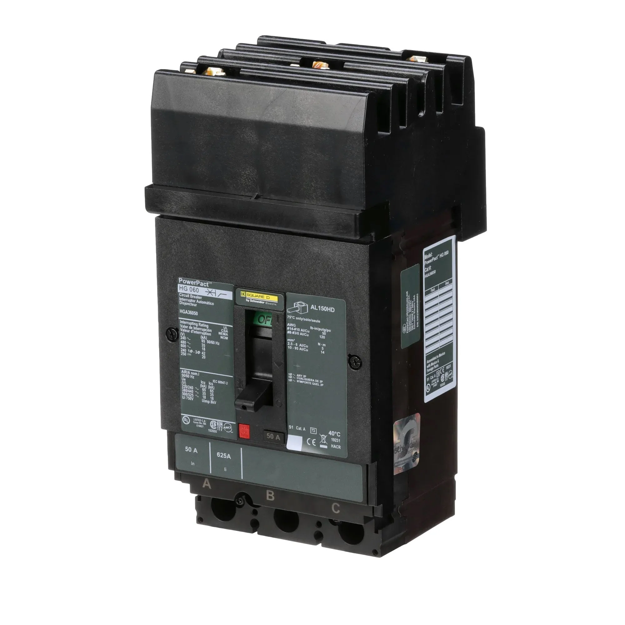 HGA36050 - Square D - Molded Case Circuit Breaker - Image 3
