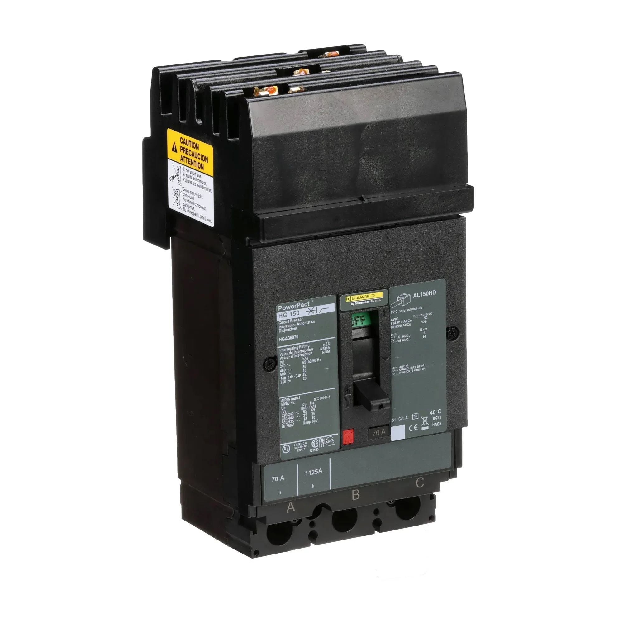 HGA36070 - Square D - Molded Case Circuit Breaker - Image 2