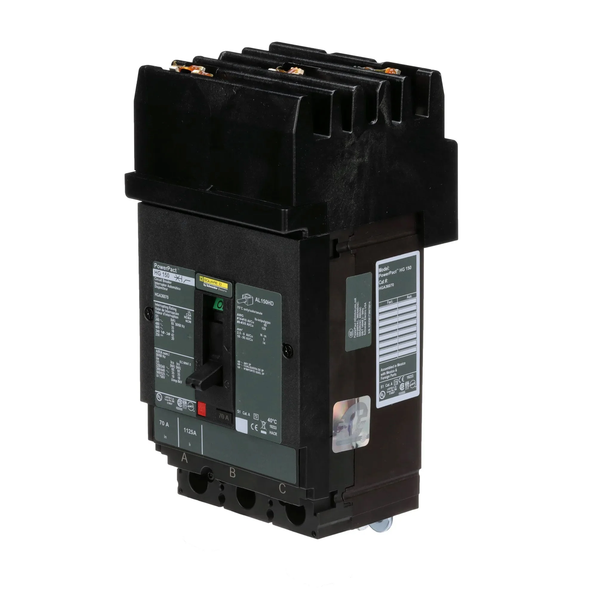 HGA36070 - Square D - Molded Case Circuit Breaker - Image 3