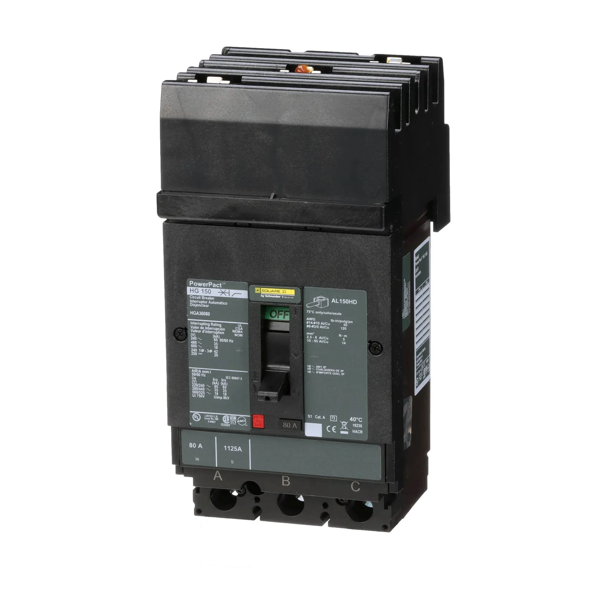 HGA36080 - Square D - Molded Case Circuit Breaker