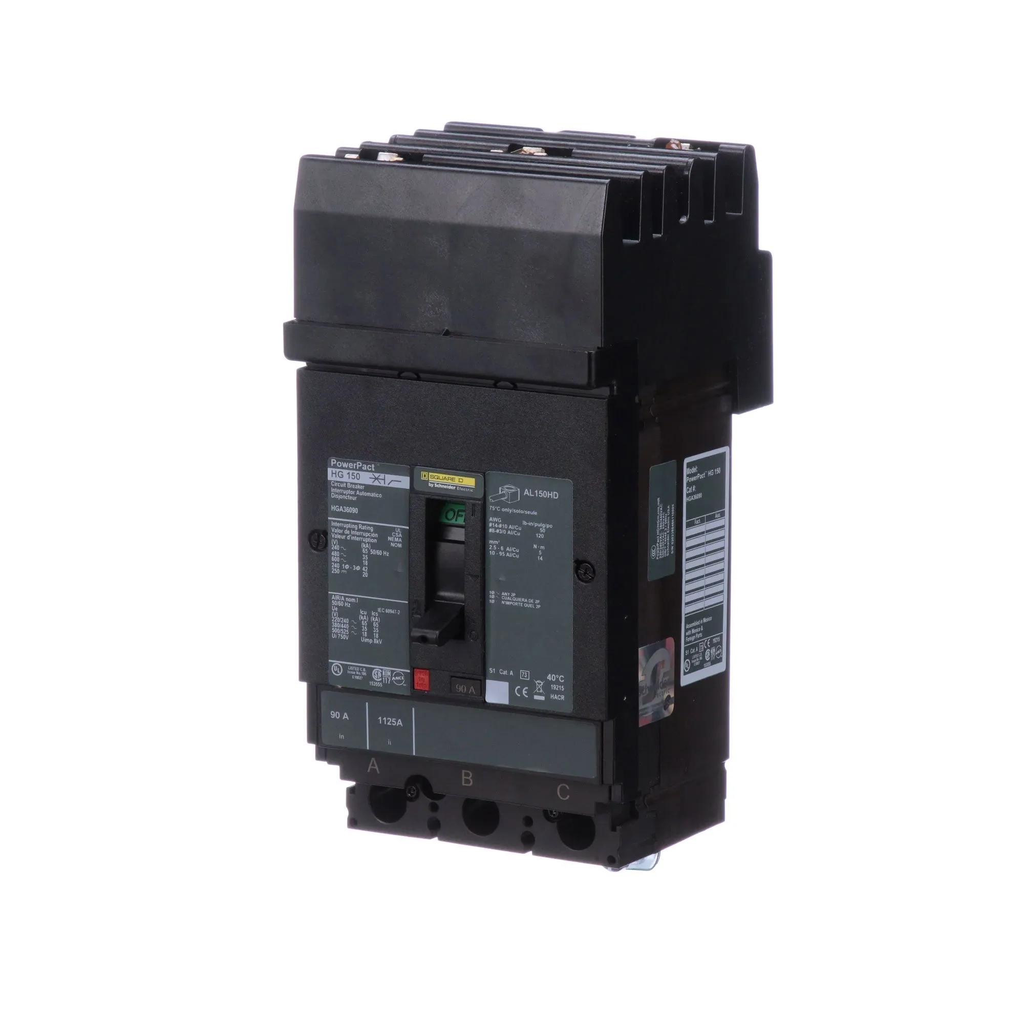 HGA36090 - Square D - Molded Case Circuit Breaker - Image 3