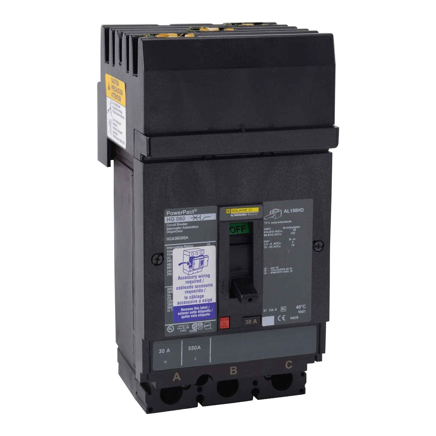 HGA36100U44X - Square D - Molded Case Circuit Breaker