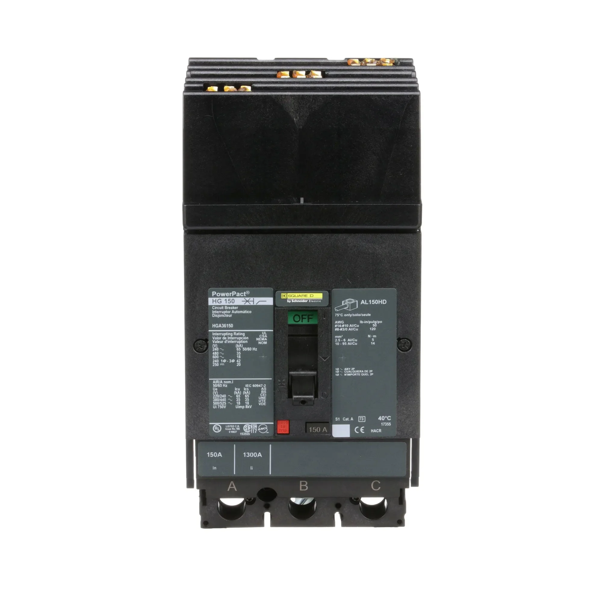 HGA36150 - Square D - Molded Case Circuit Breaker