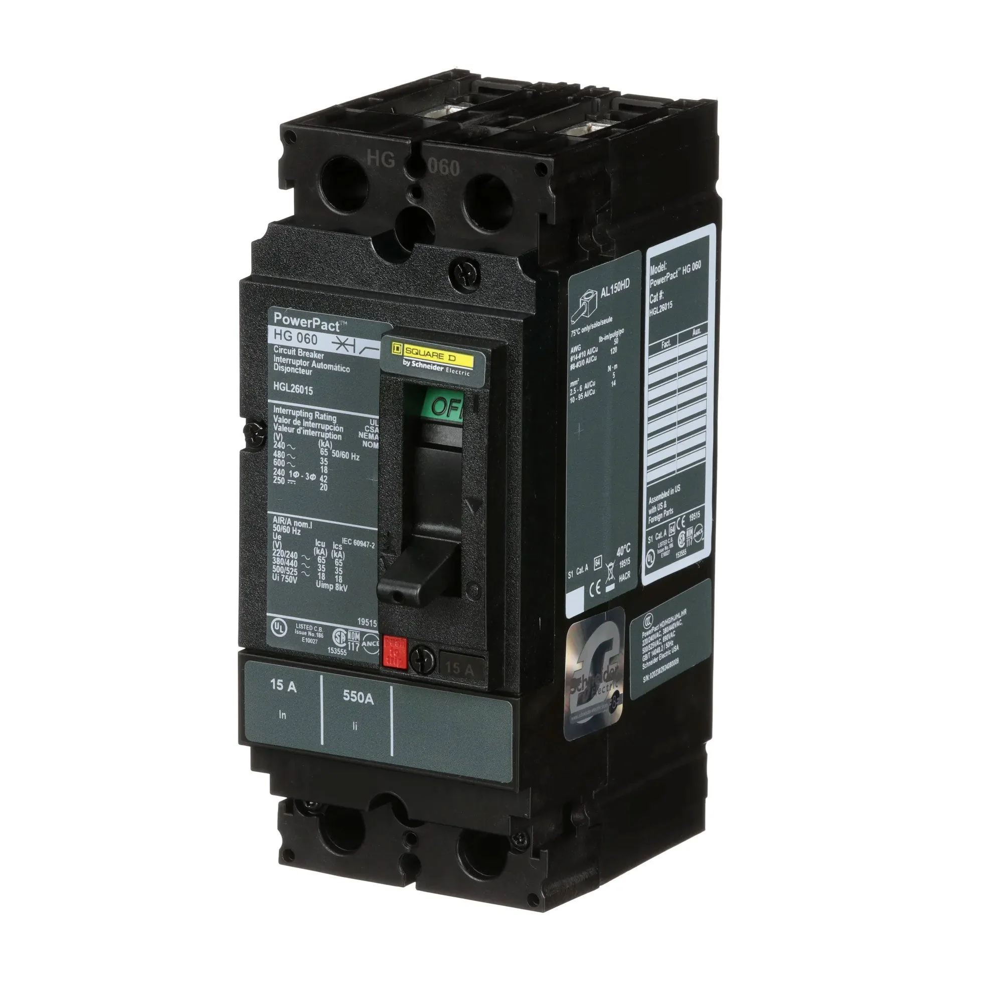 HGL26050 - Square D - Molded Case Circuit Breaker - Image 3