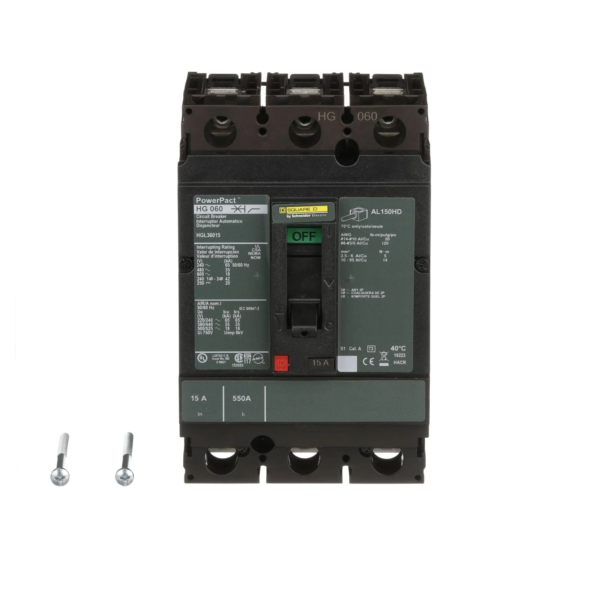 HGL36015 - Square D - Molded Case Circuit Breaker