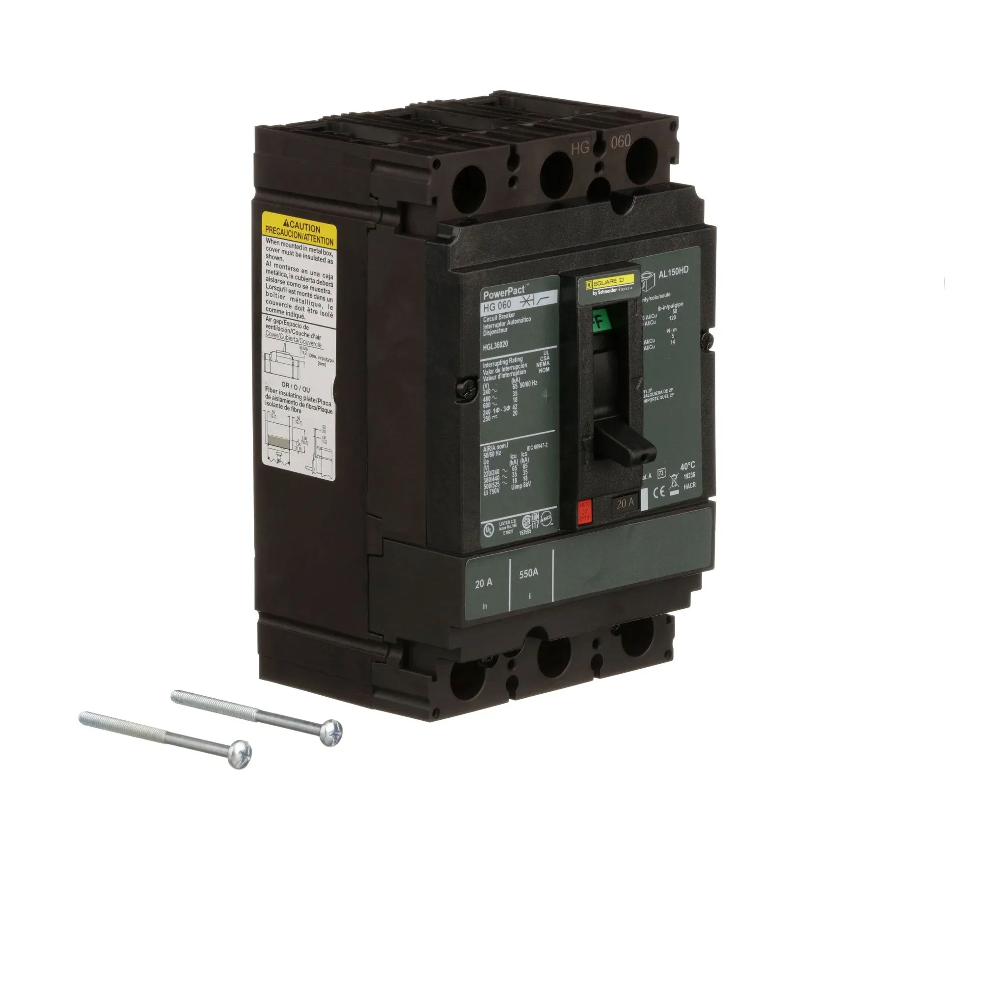 HGL36020 - Square D - Molded Case Circuit Breaker - Image 2