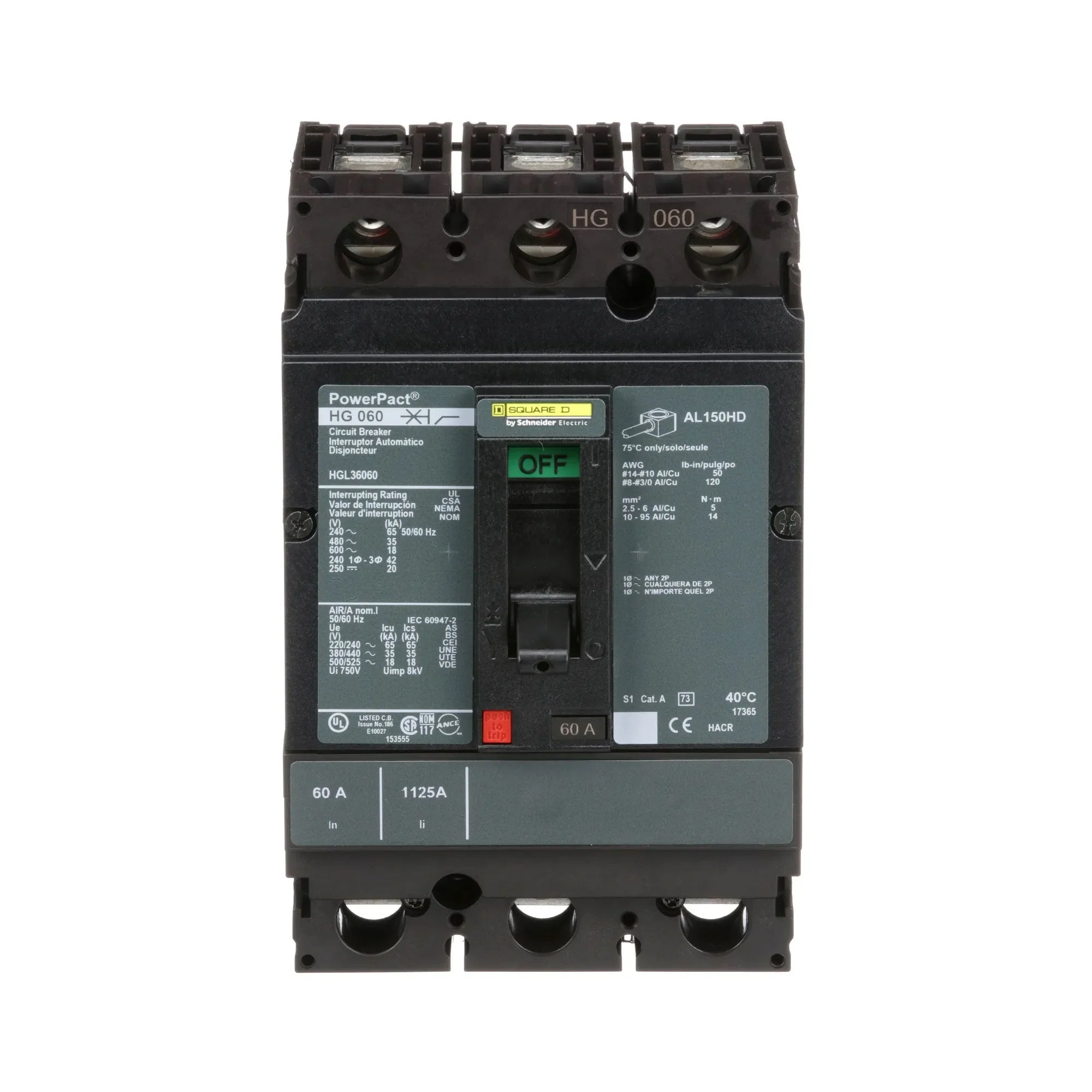 HGL36060 - Square D - Molded Case Circuit Breaker