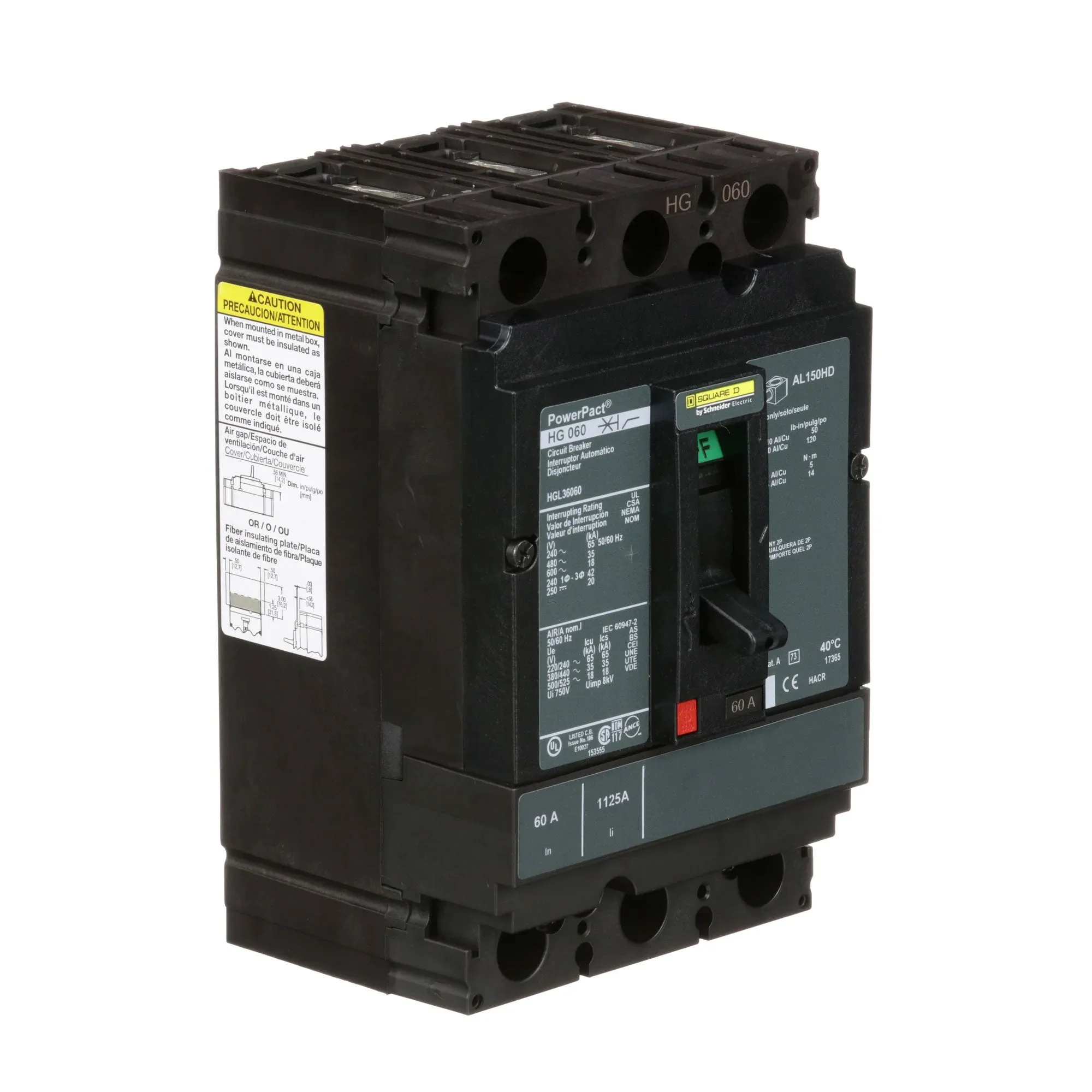 HGL36060 - Square D - Molded Case Circuit Breaker - Image 2