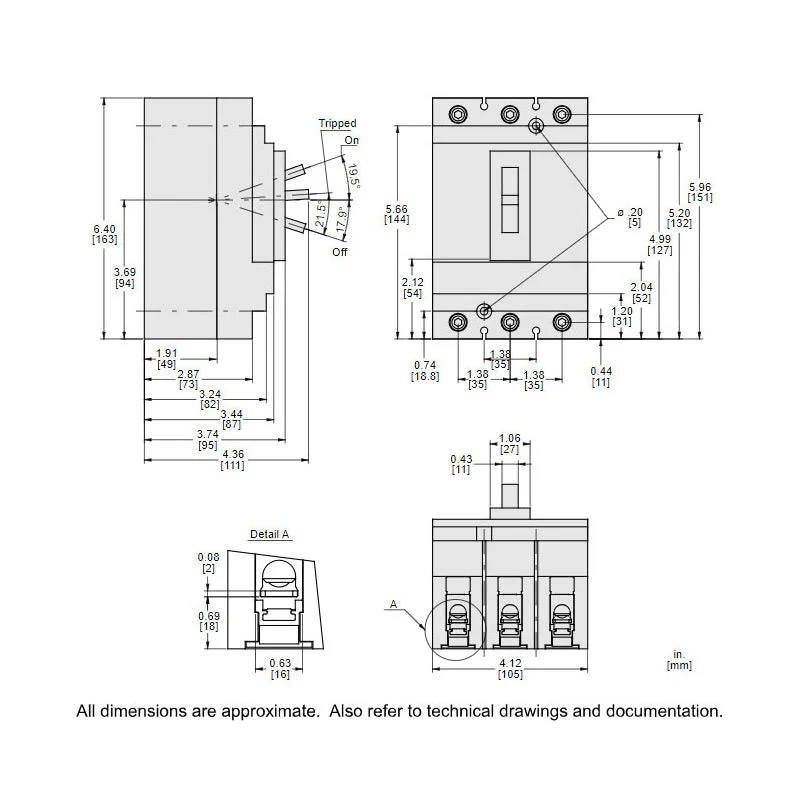 HGL36070 - Square D - Molded Case Circuit Breaker - Image 5