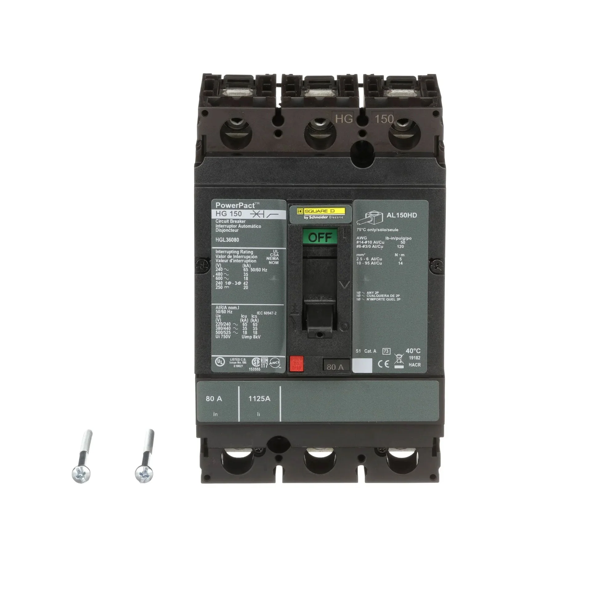 HGL36080 - Square D - Molded Case Circuit Breaker
