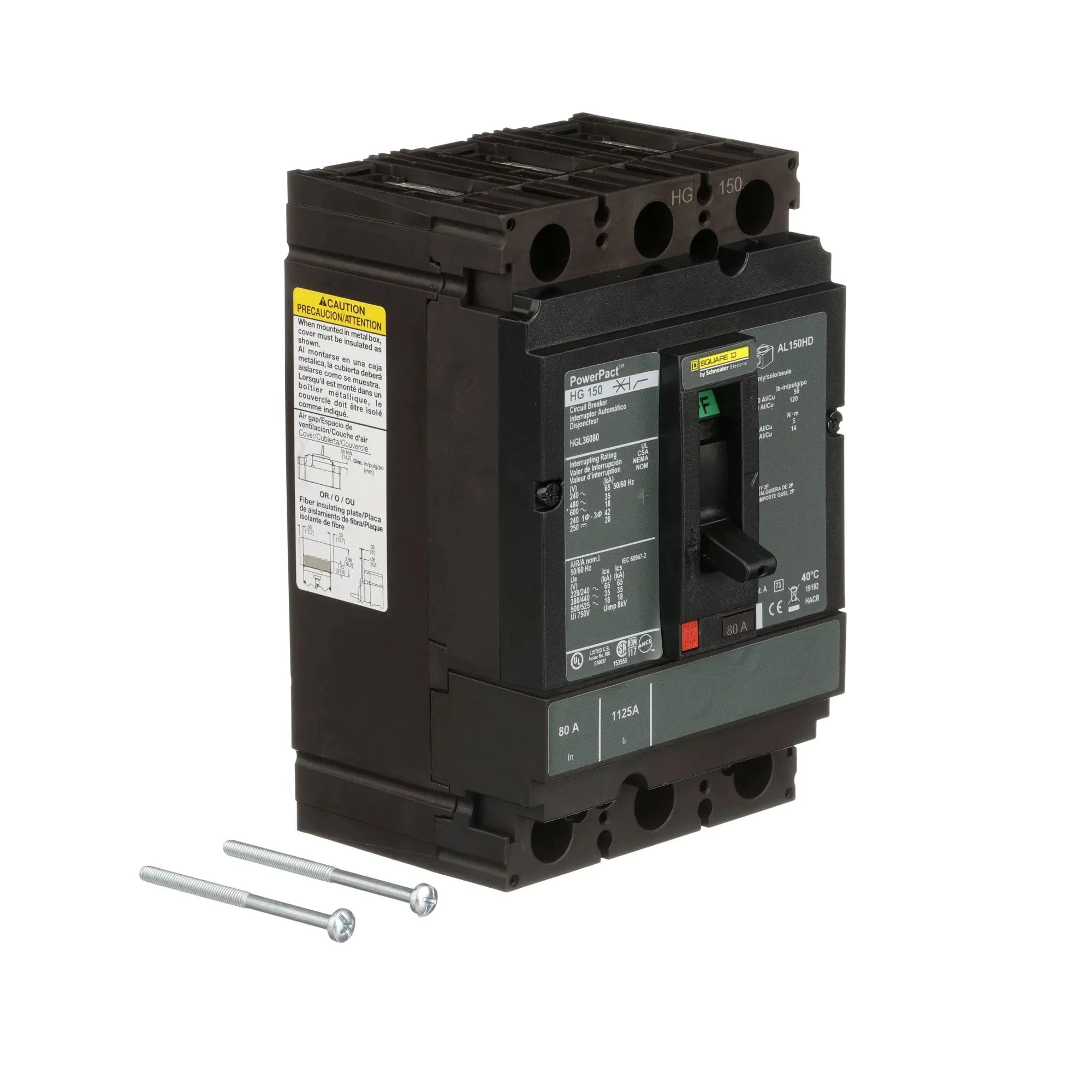 HGL36080 - Square D - Molded Case Circuit Breaker - Image 2