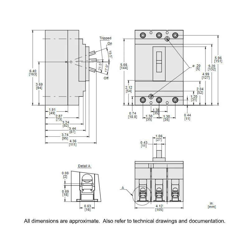 HGL36100 - Square D - Molded Case Circuit Breaker - Image 5