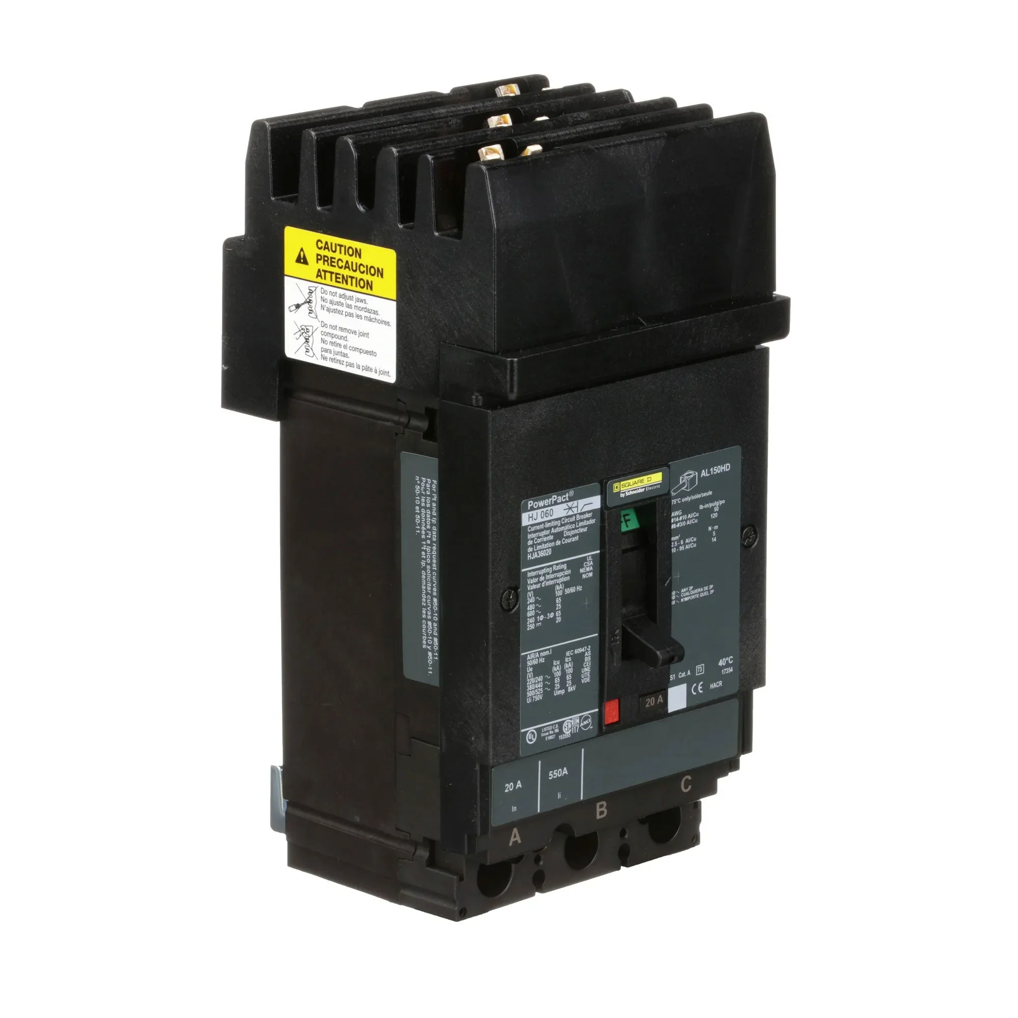 HJA36020 - Square D - Molded Case Circuit Breaker - Image 2