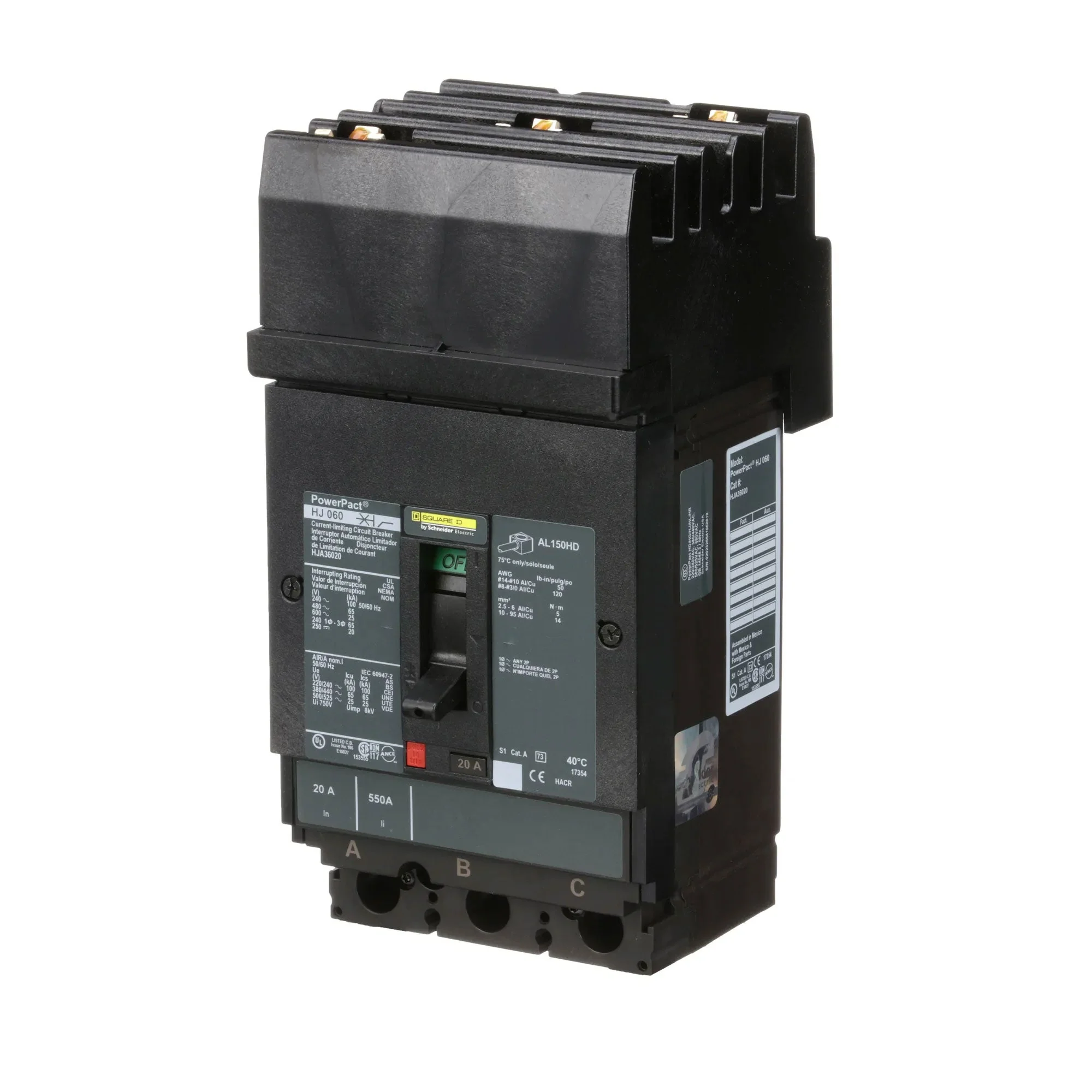 HJA36020 - Square D - Molded Case Circuit Breaker - Image 3
