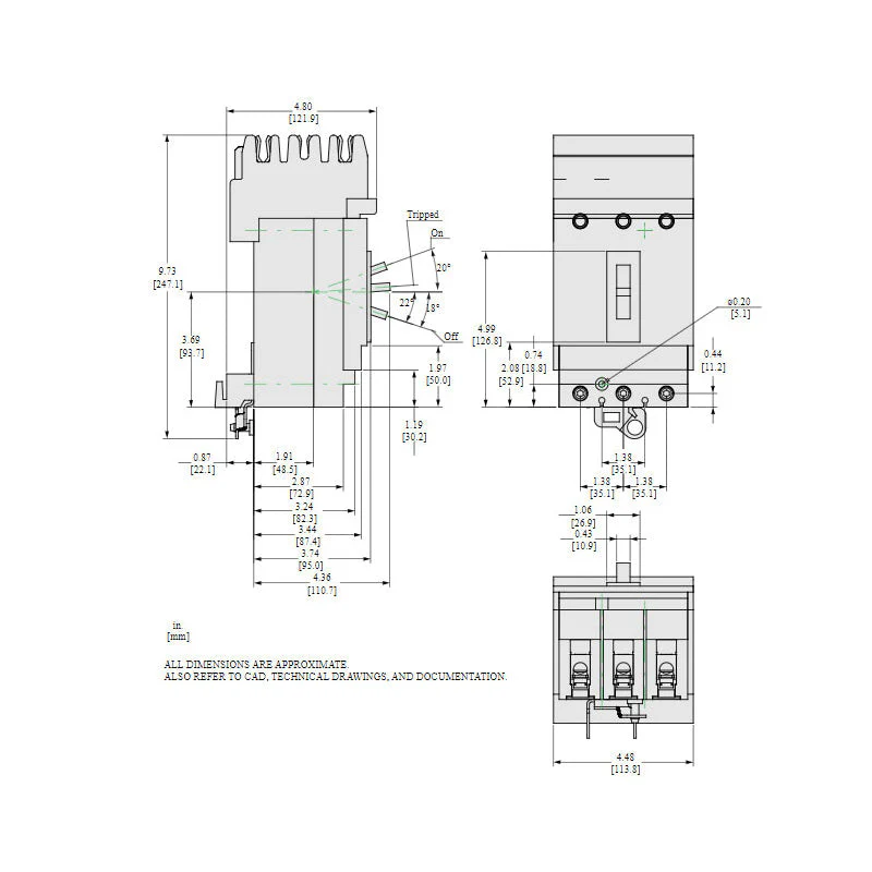 HJA36020 - Square D - Molded Case Circuit Breaker - Image 5