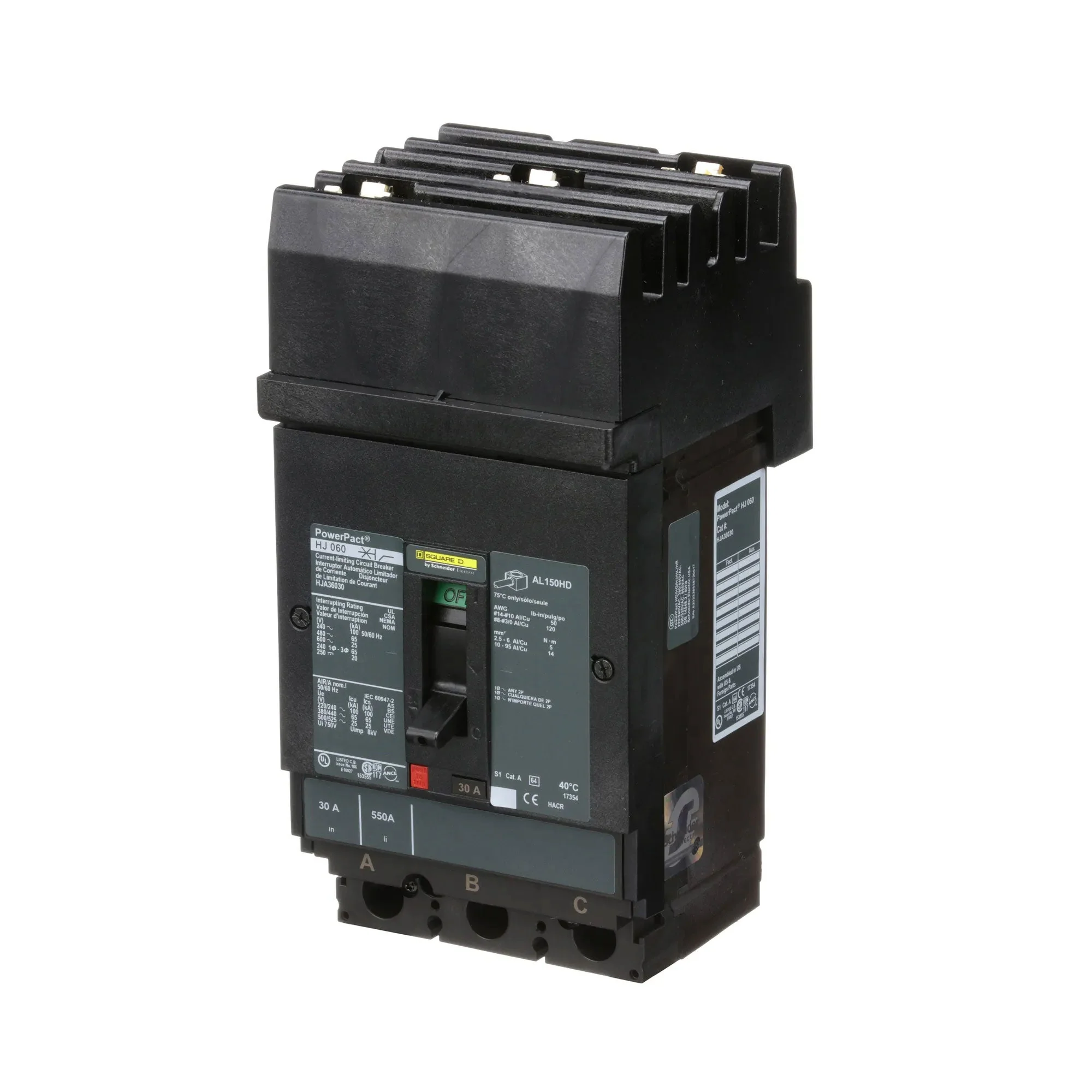 HJA36030 - Square D - Molded Case Circuit Breaker - Image 3