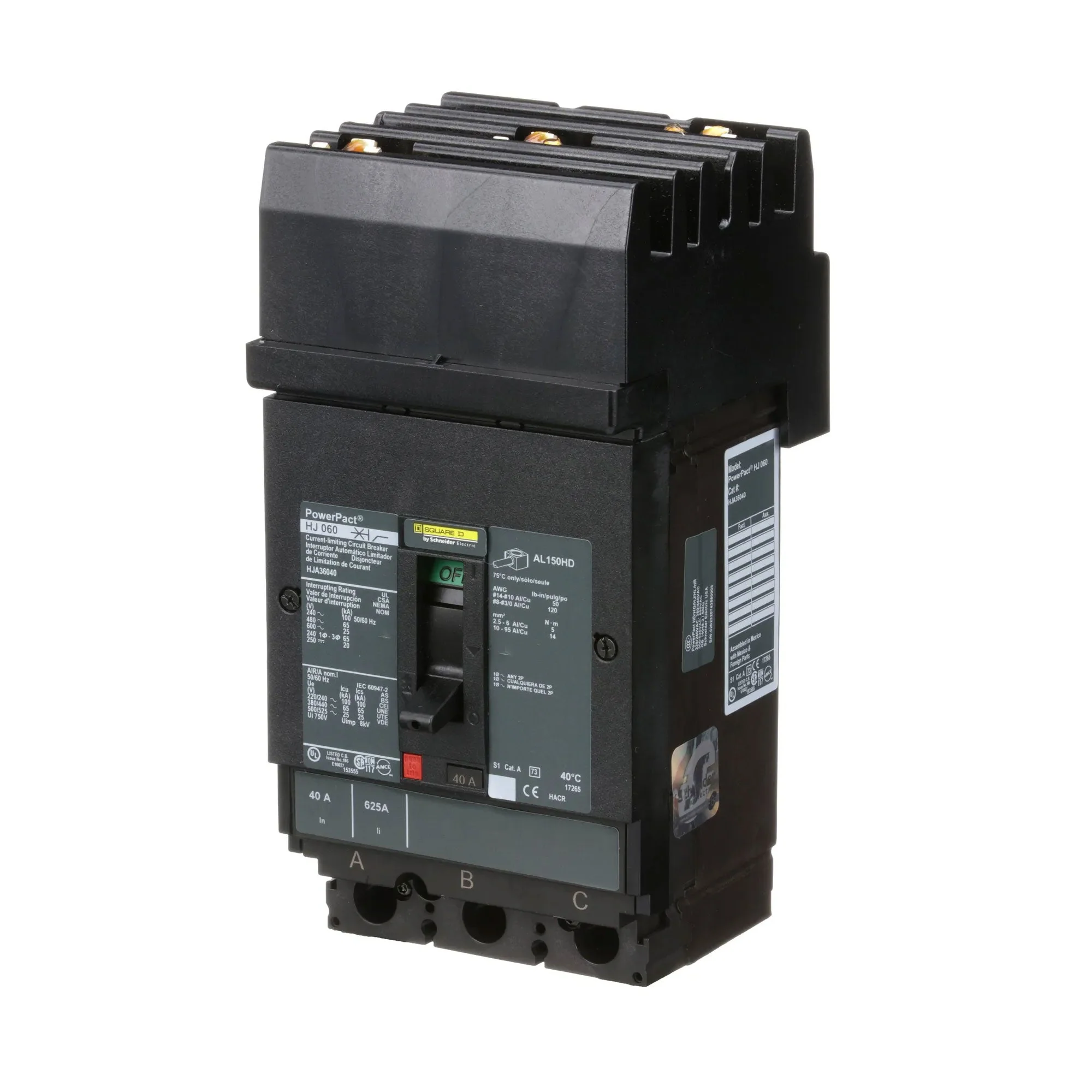 HJA36040 - Square D - Molded Case Circuit Breaker - Image 3