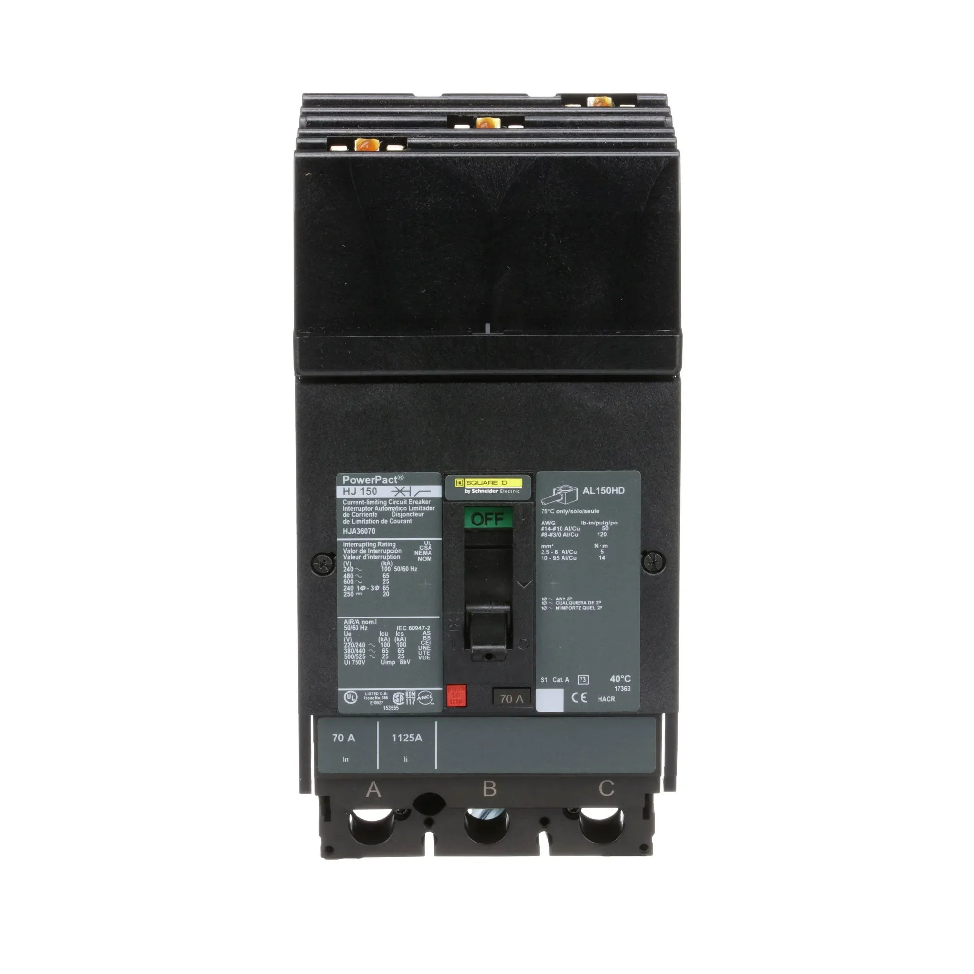 HJA36070 - Square D - Molded Case Circuit Breaker