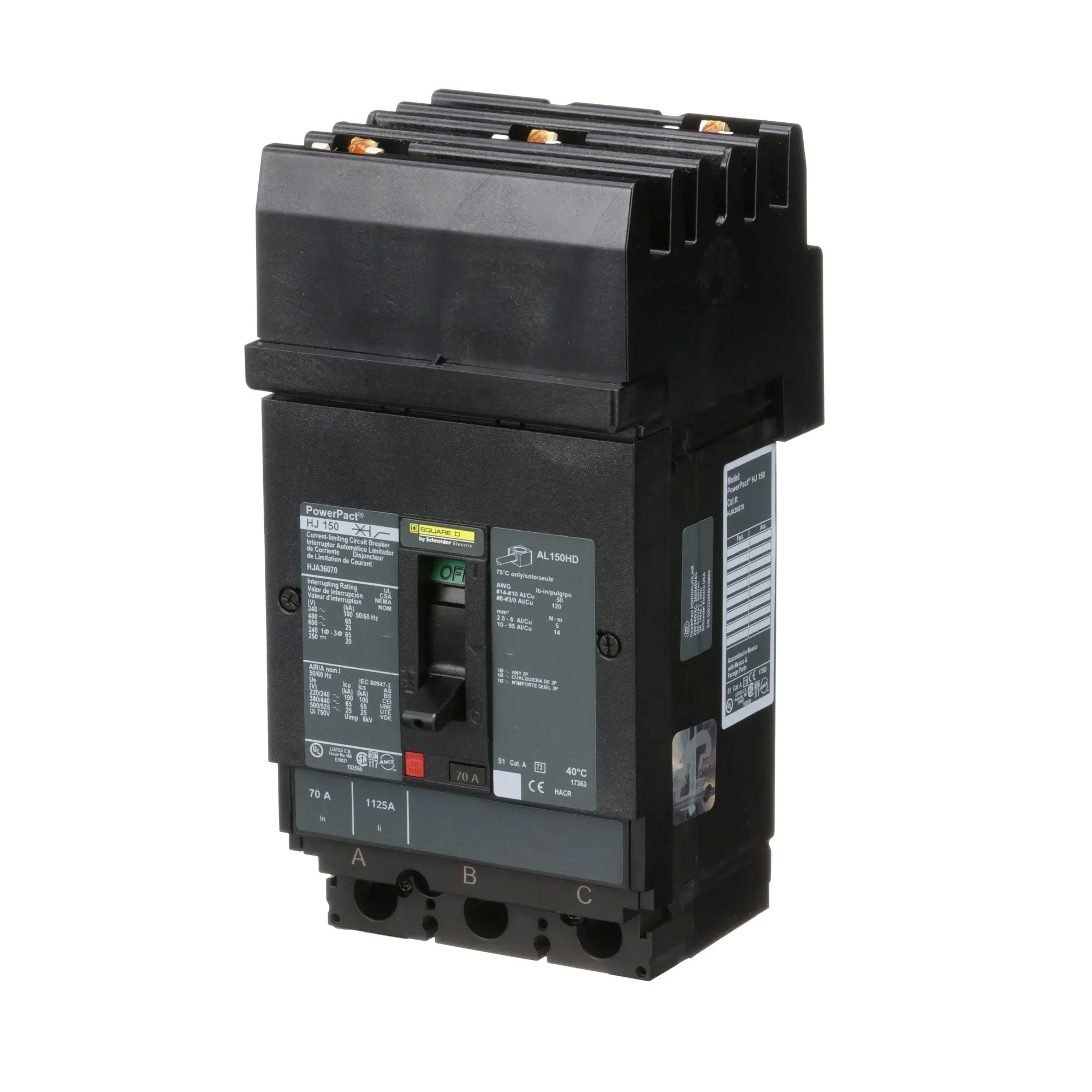 HJA36070 - Square D - Molded Case Circuit Breaker - Image 3