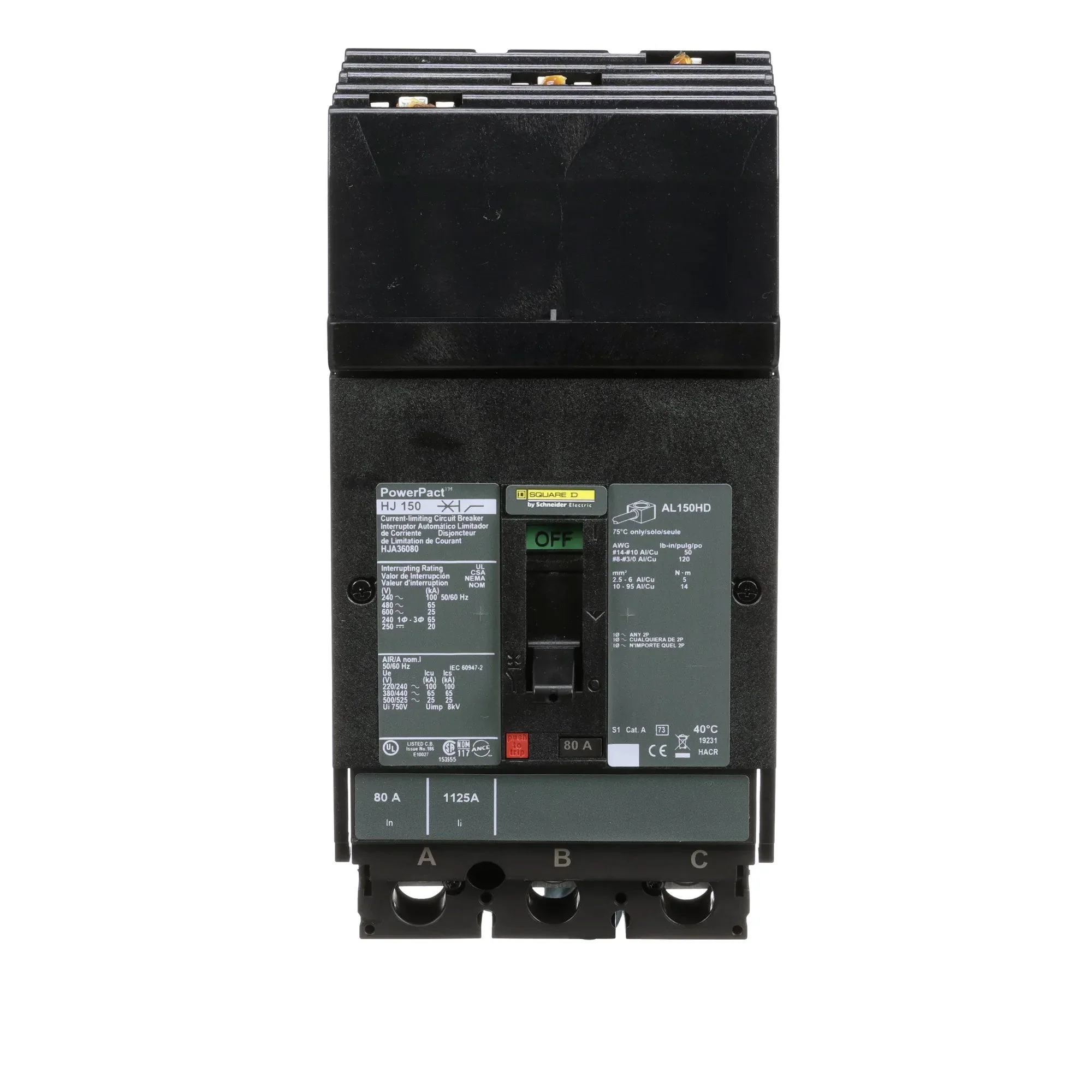 HJA36080 - Square D - Molded Case Circuit Breaker