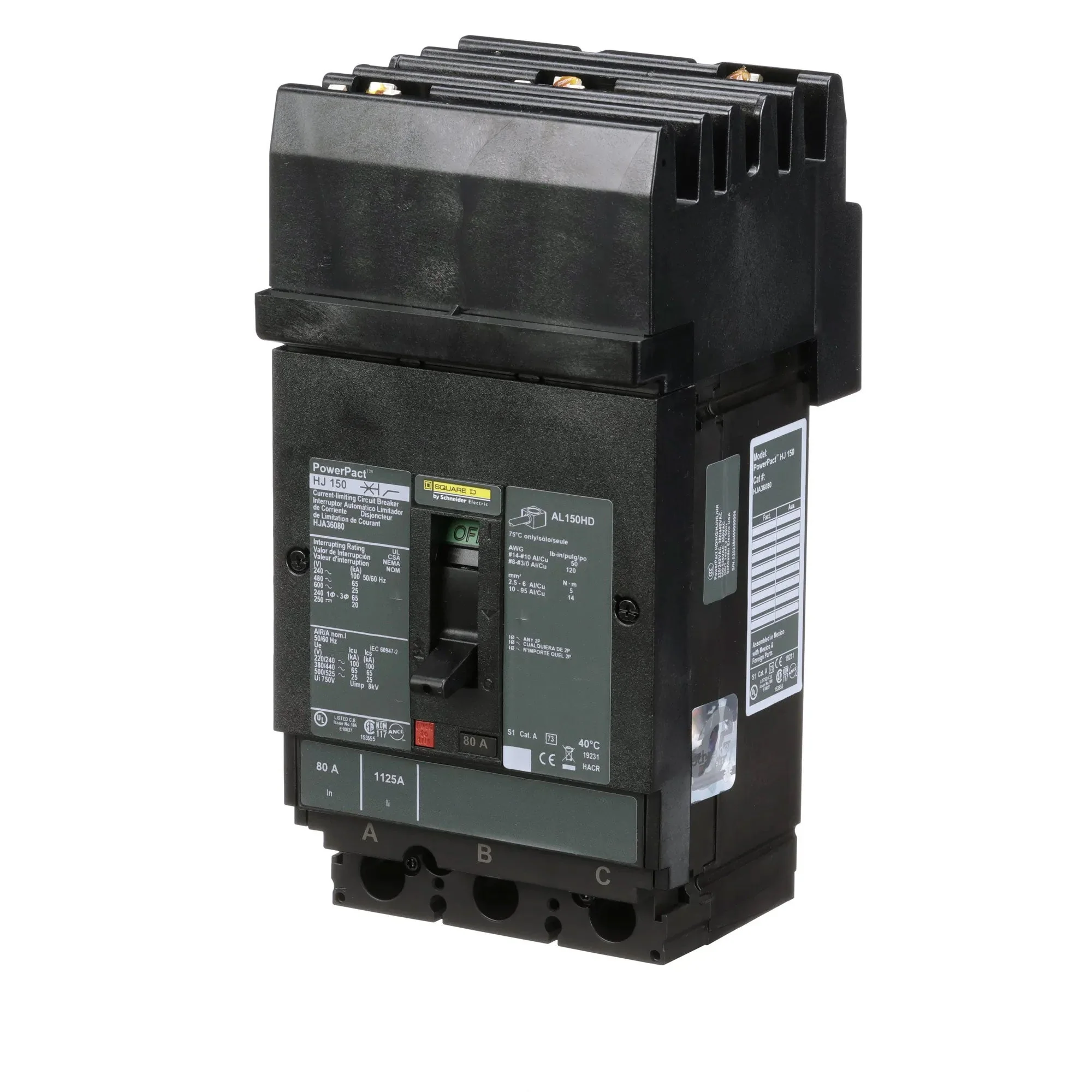 HJA36080 - Square D - Molded Case Circuit Breaker - Image 3