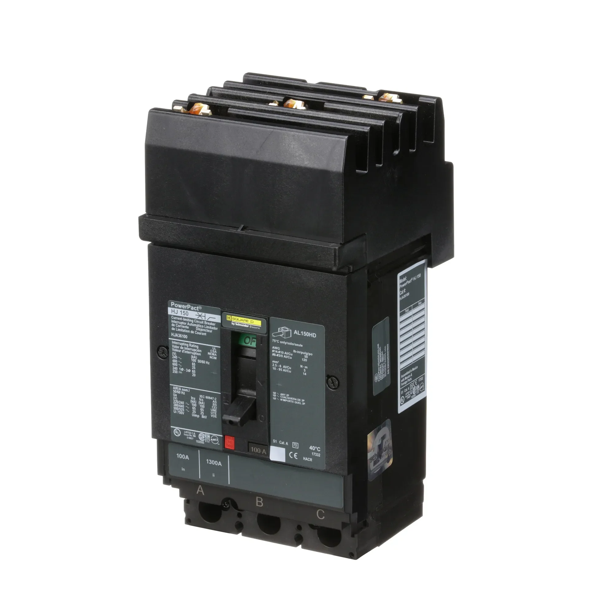 HJA36100 - Square D - Molded Case Circuit Breaker - Image 3